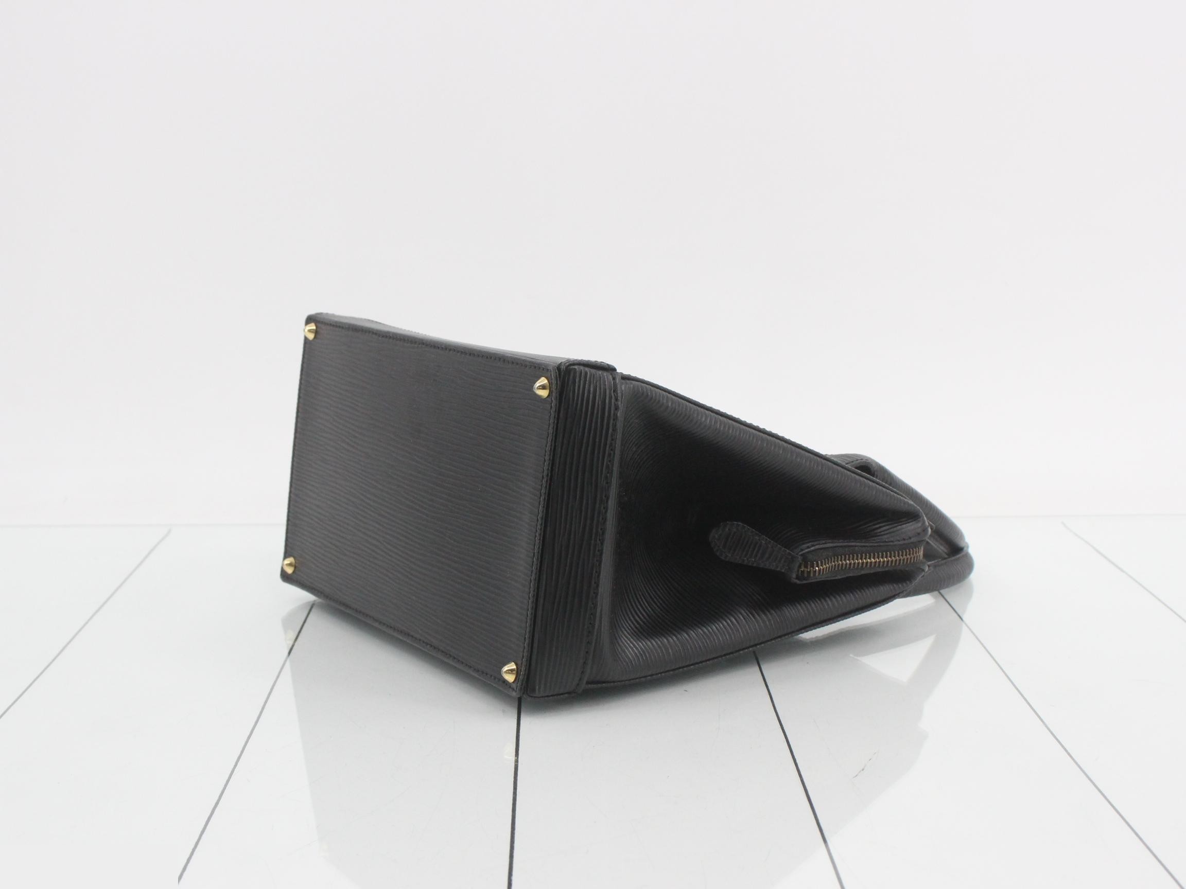 Leather 2-way handbag with shoulder strap — view 6