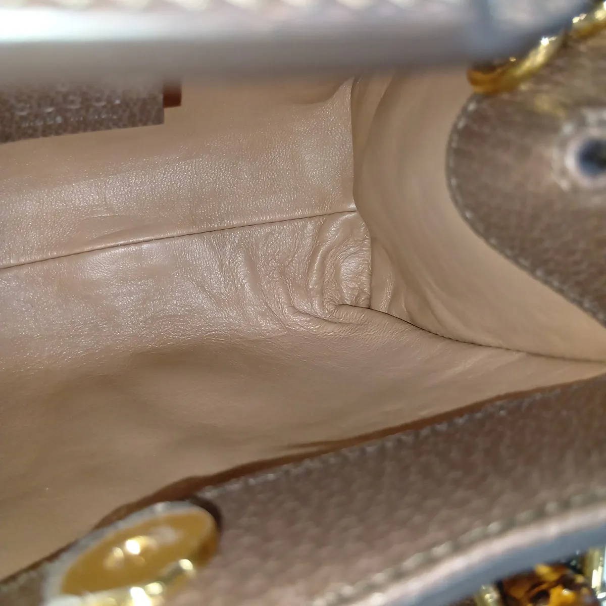 Bamboo Diana Canvas x Leather 2-Way Handbag, Brown 655661 — view 11