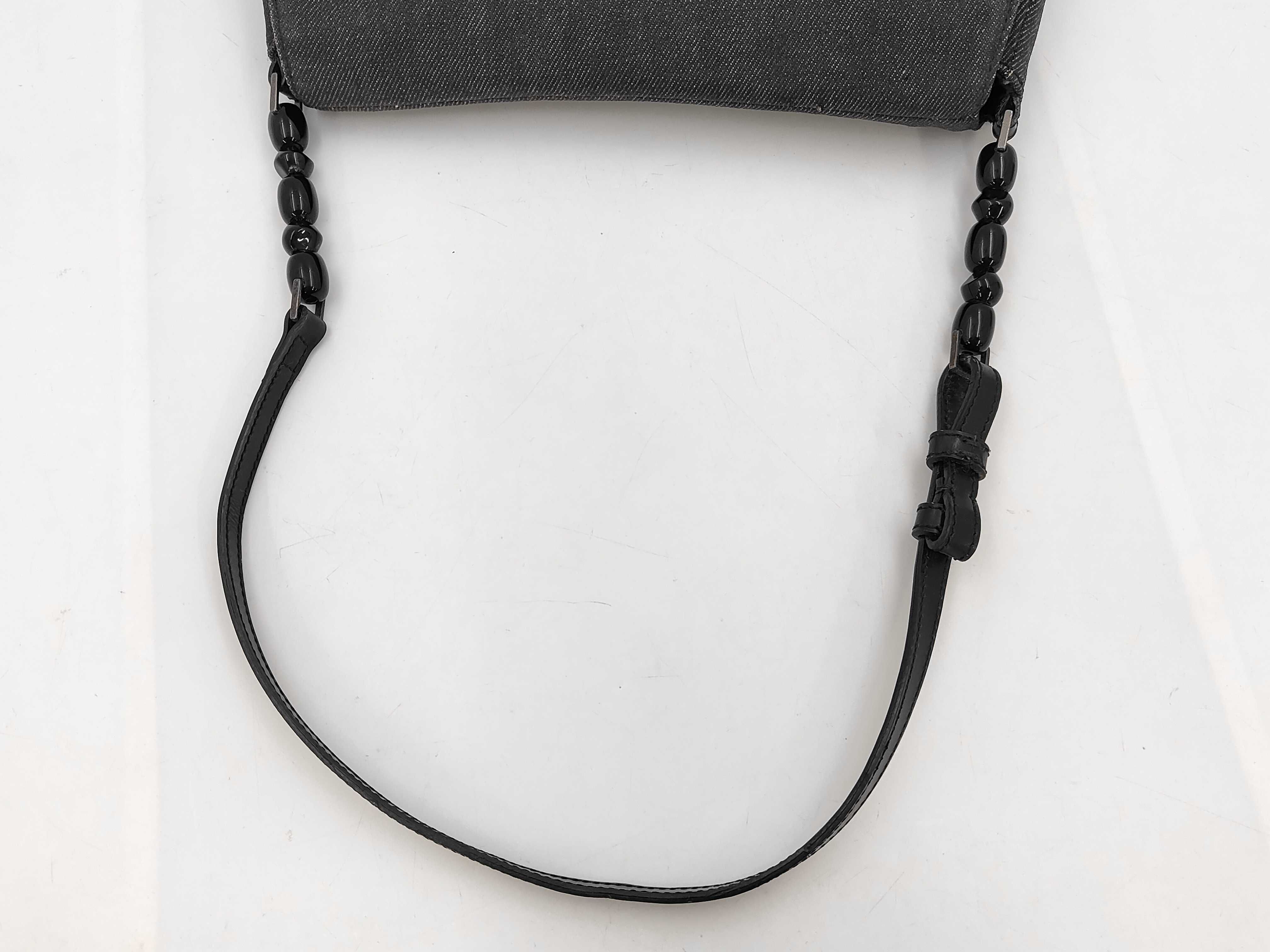 Denim Maris Pearl Rhinestone Shoulder Bag — view 5