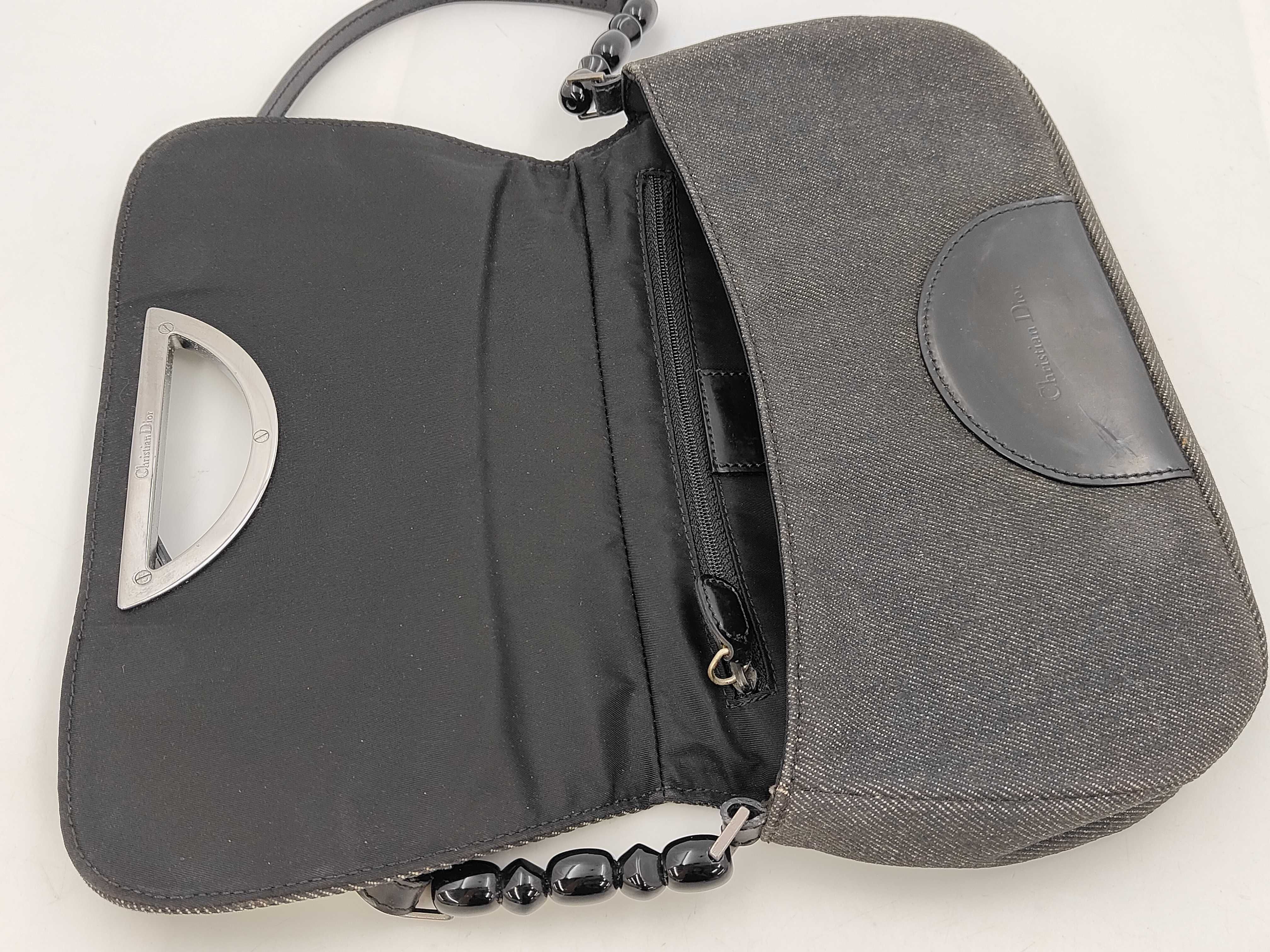 Denim Maris Pearl Rhinestone Shoulder Bag — view 9