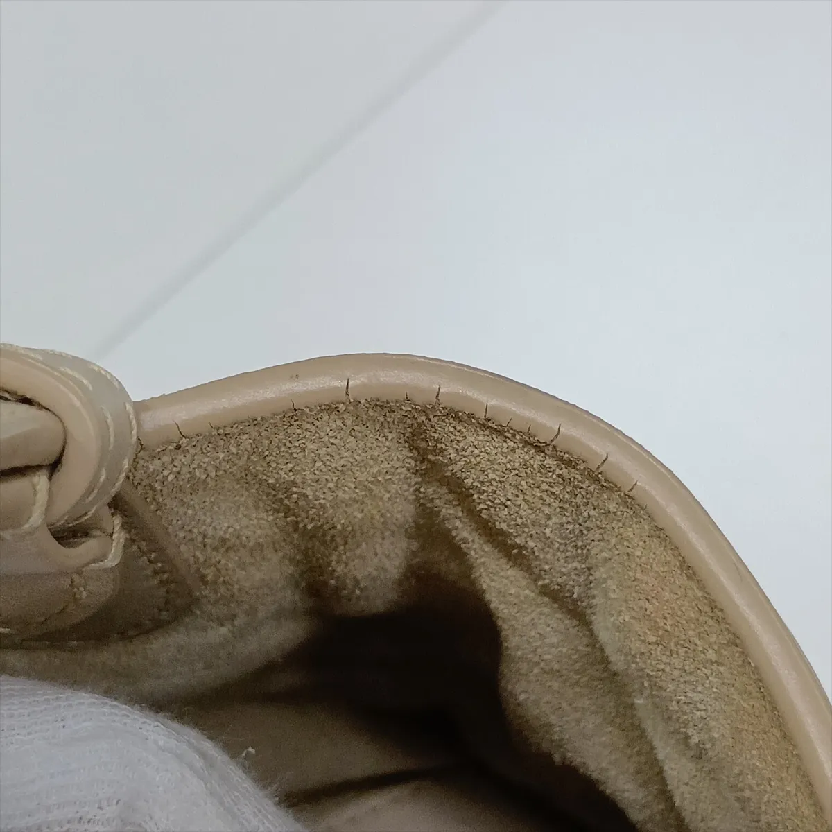 Macro Cannage Toujours Leather Handbag, Beige, Lucky Star — view 15
