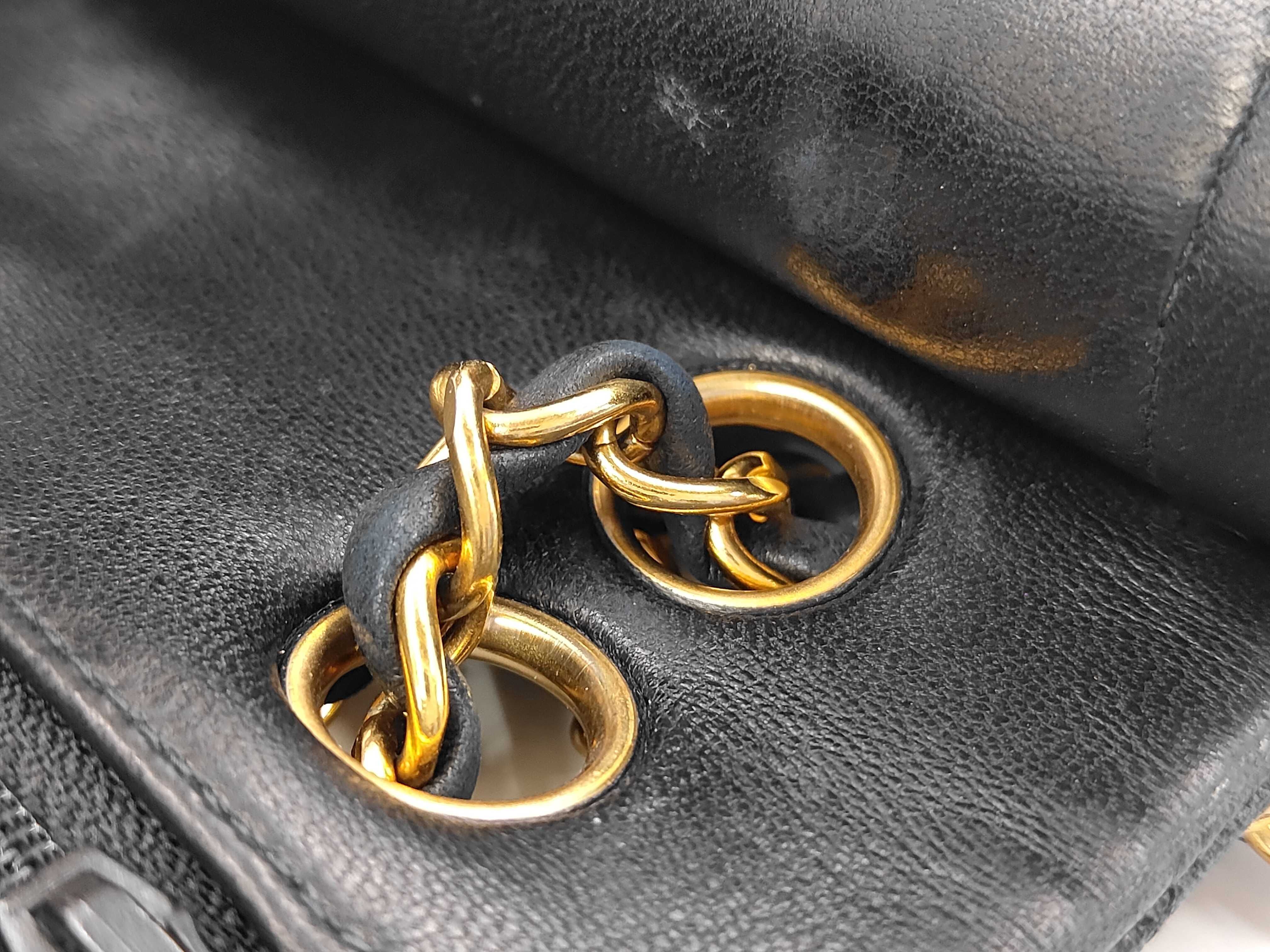 Lambskin Matelassé 23 Double Flap Double Chain Shoulder Bag — view 13