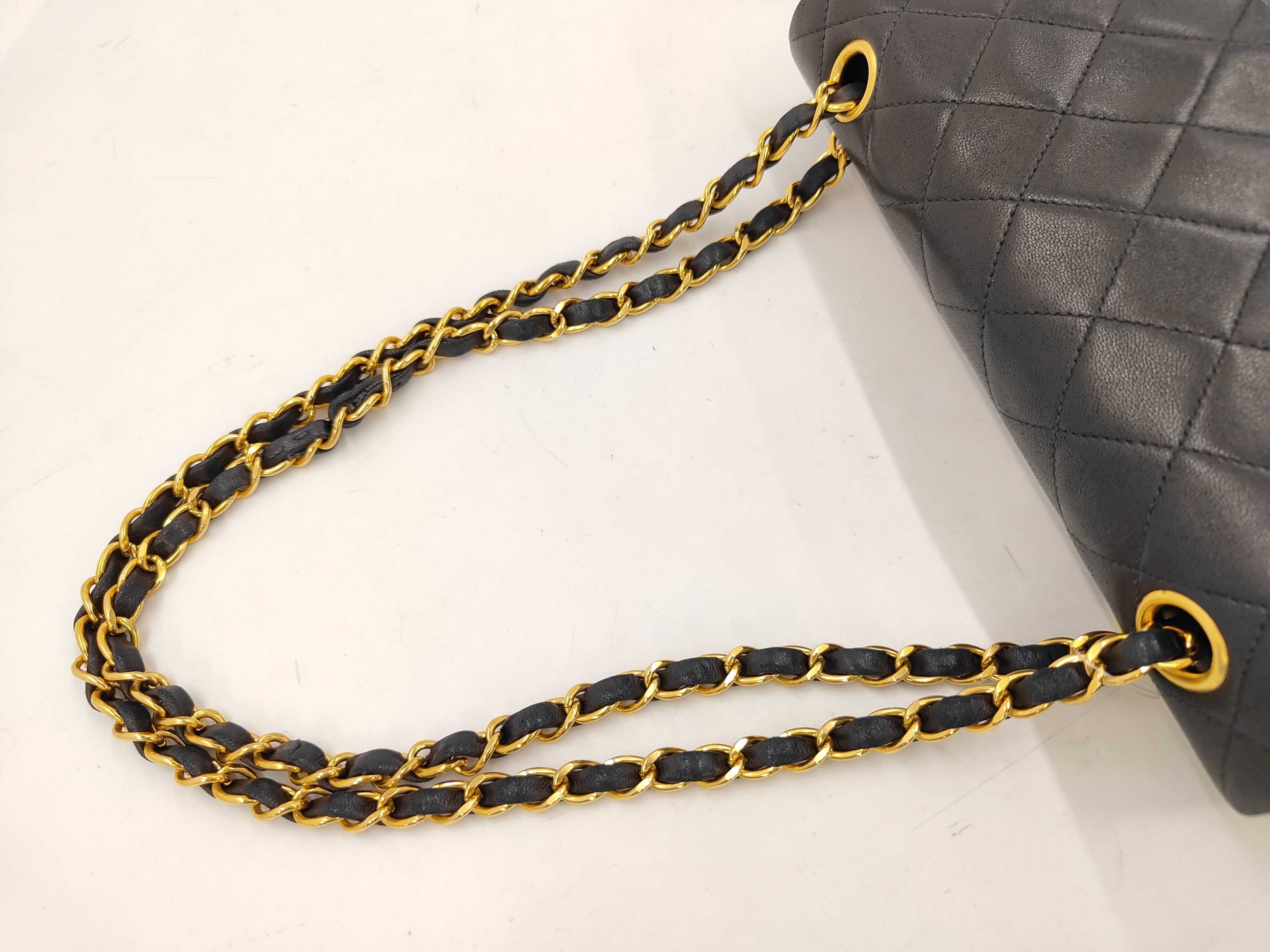 Lambskin Matelassé 23 Double Flap Double Chain Shoulder Bag — view 5