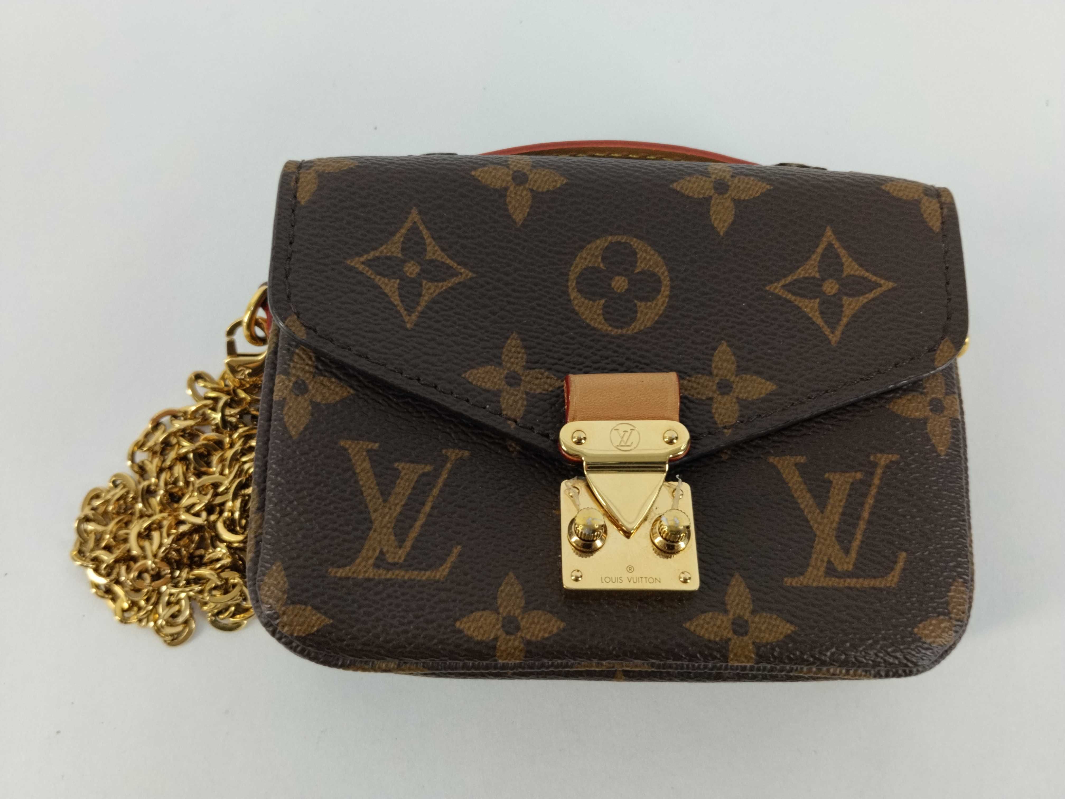 Monogram Louis Vuitton M81267 Monogram Micro Chain Shoulder Bag 2-Way Mini Handbag