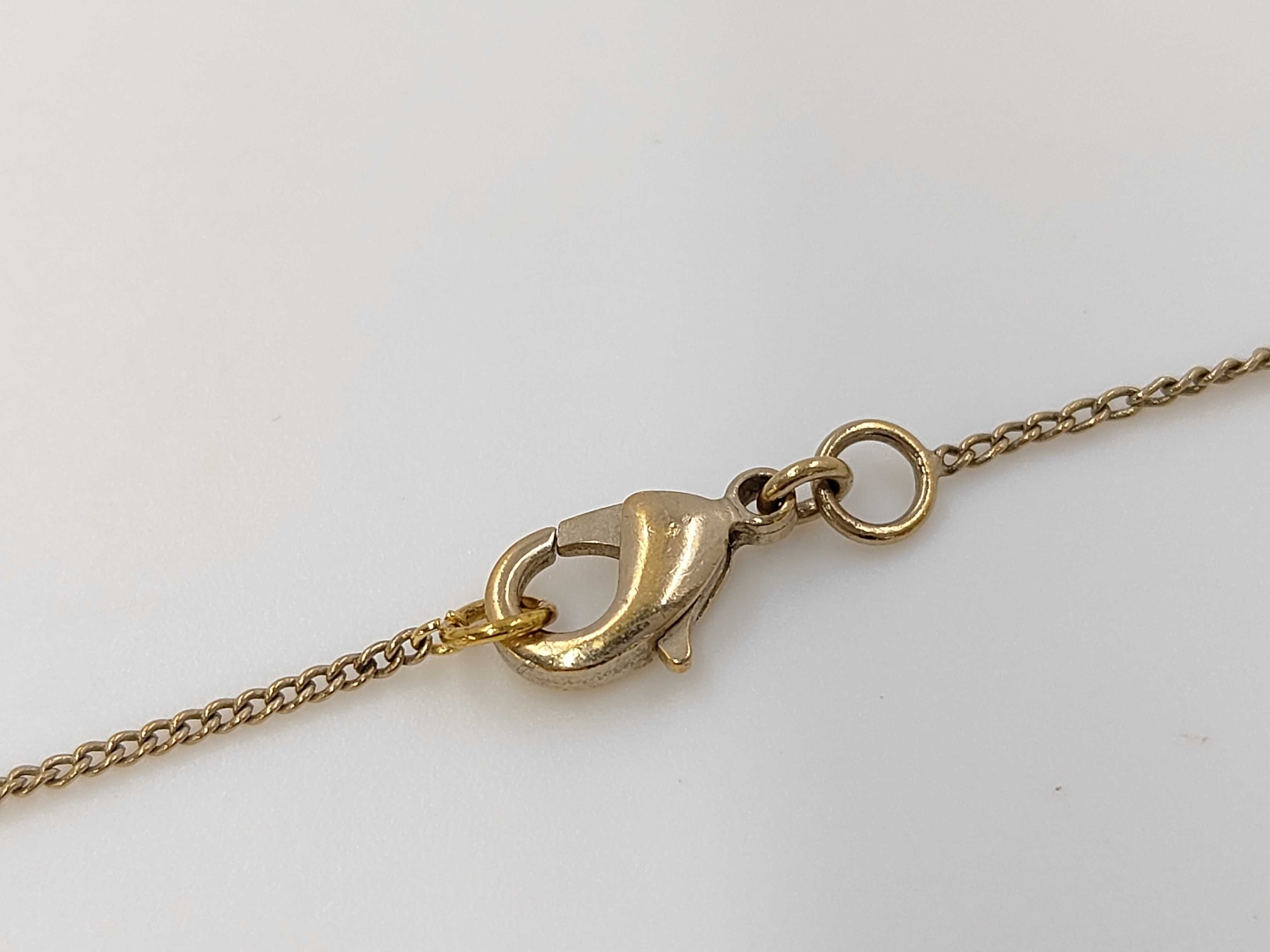 necklace, Coco Mark, rhinestone, gold, B11A necklace — view 4