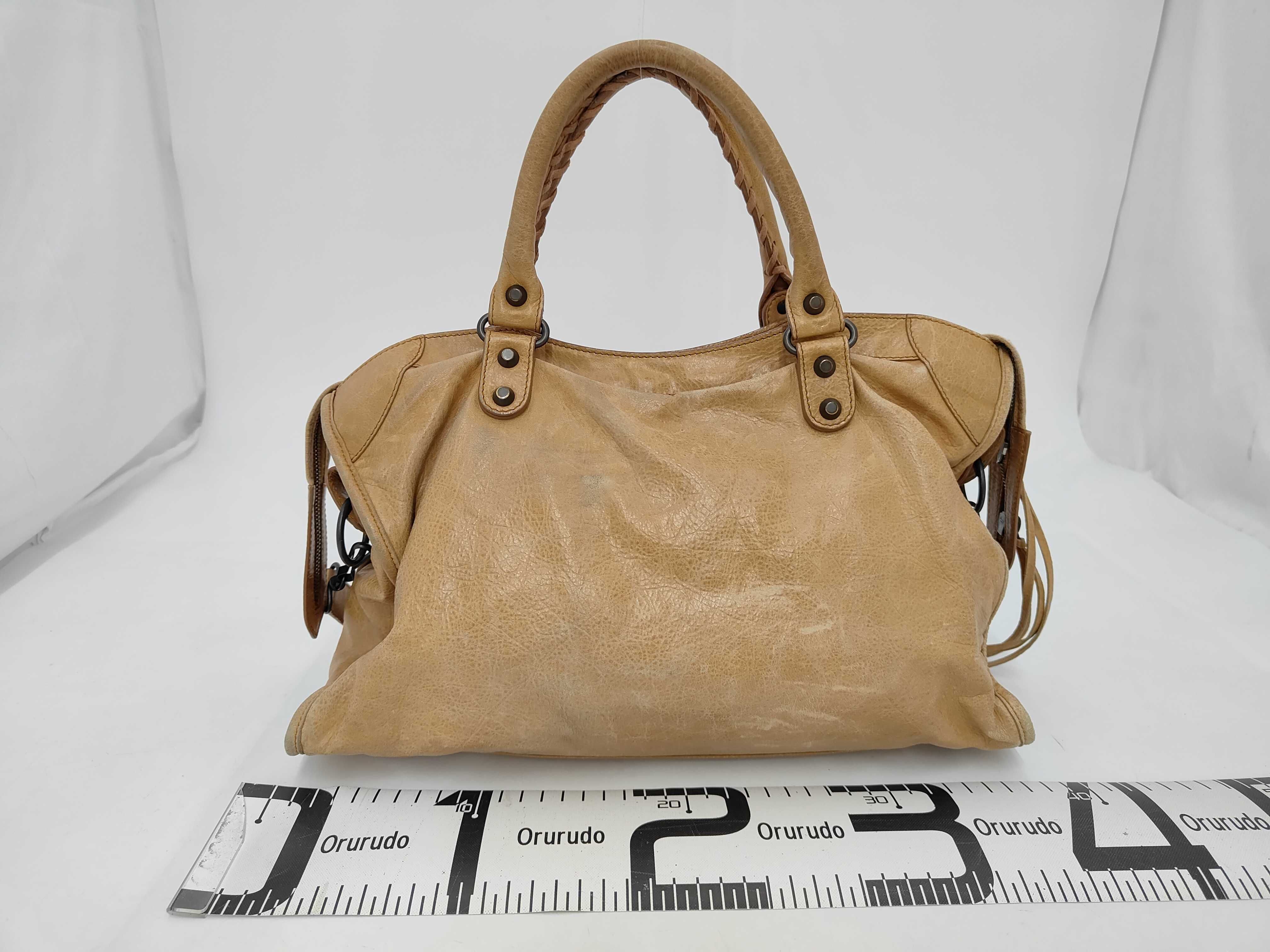 The City Camel Shoulder Bag with Mirror and Shoulder Strap — view 2