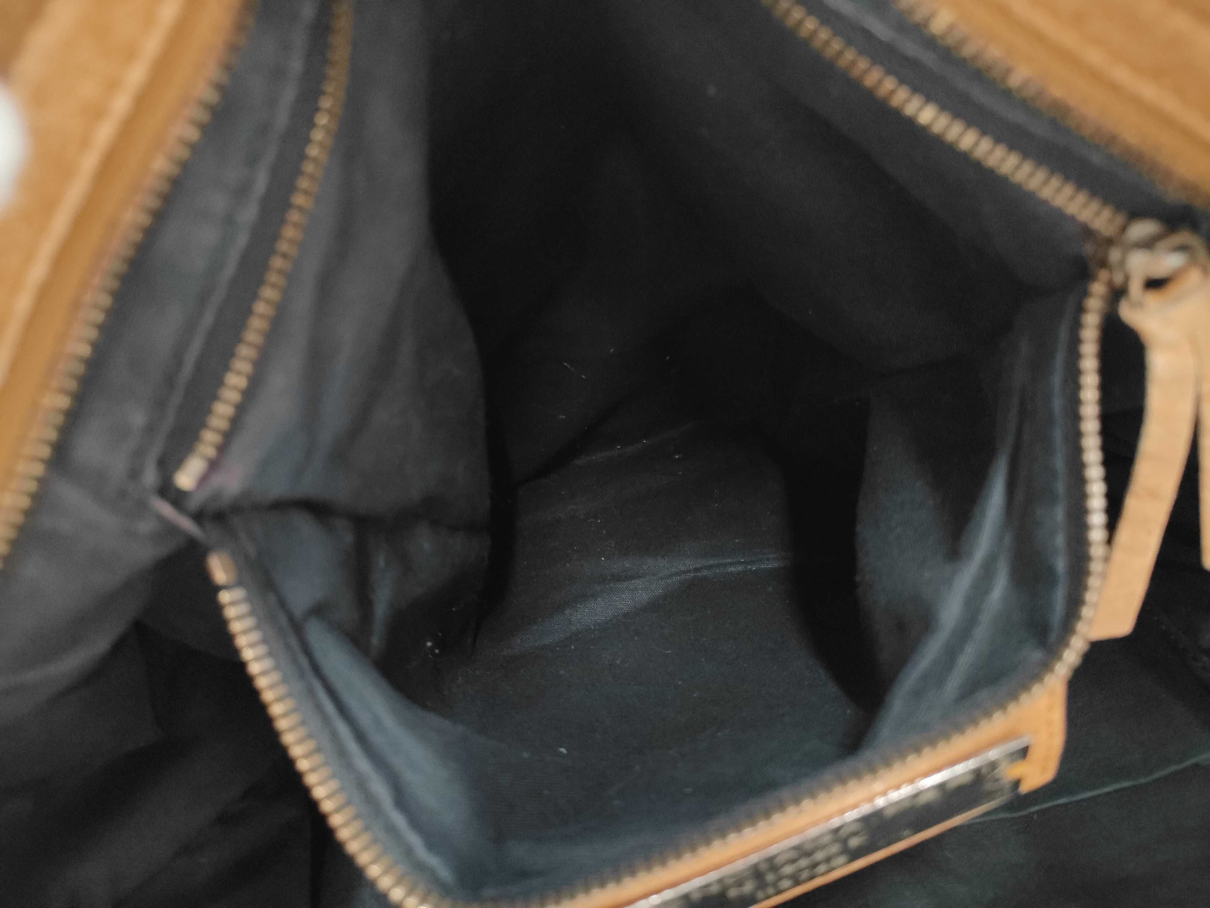 The City Camel Shoulder Bag with Mirror and Shoulder Strap — view 12