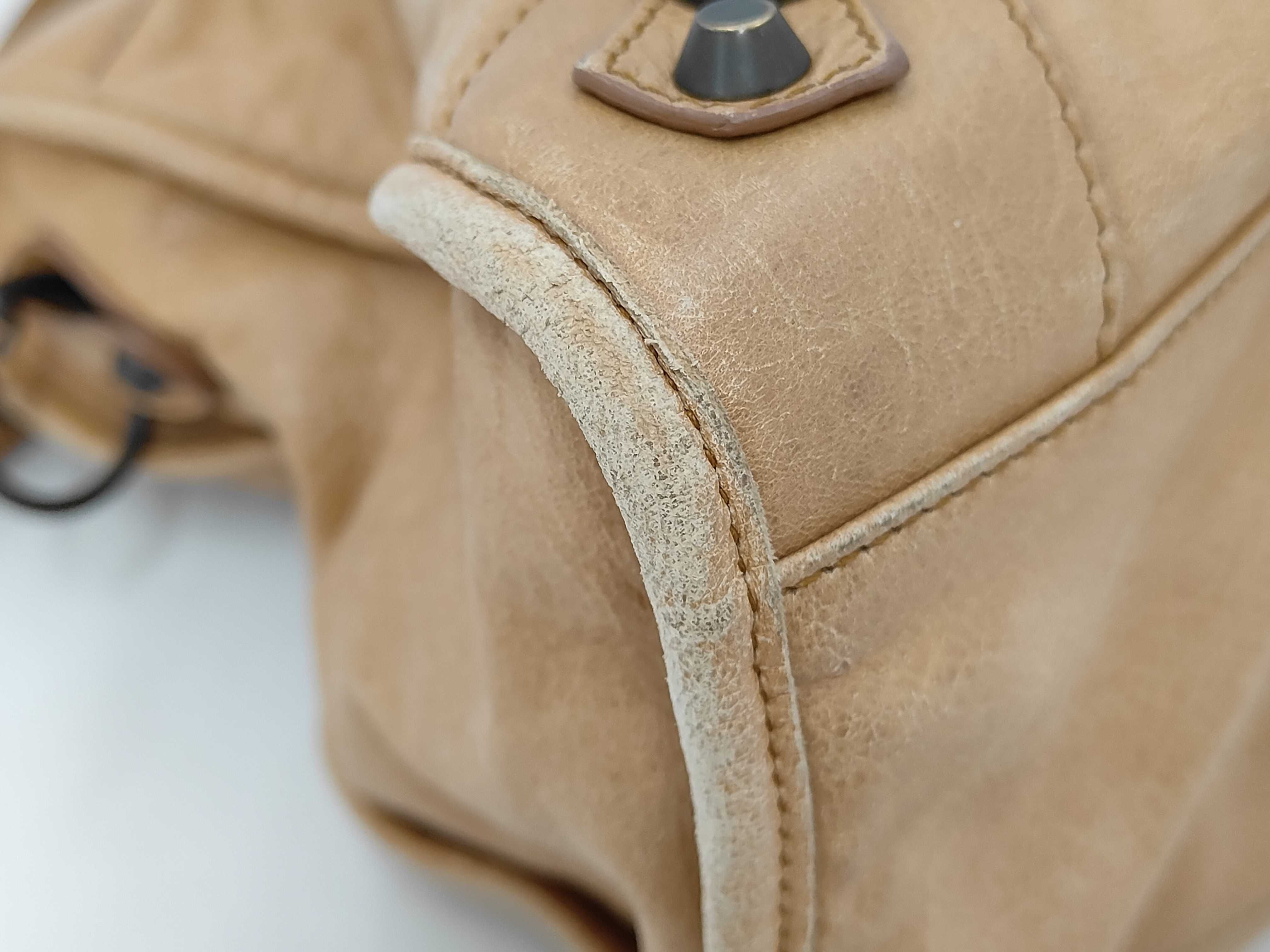 The City Camel Shoulder Bag with Mirror and Shoulder Strap — view 3