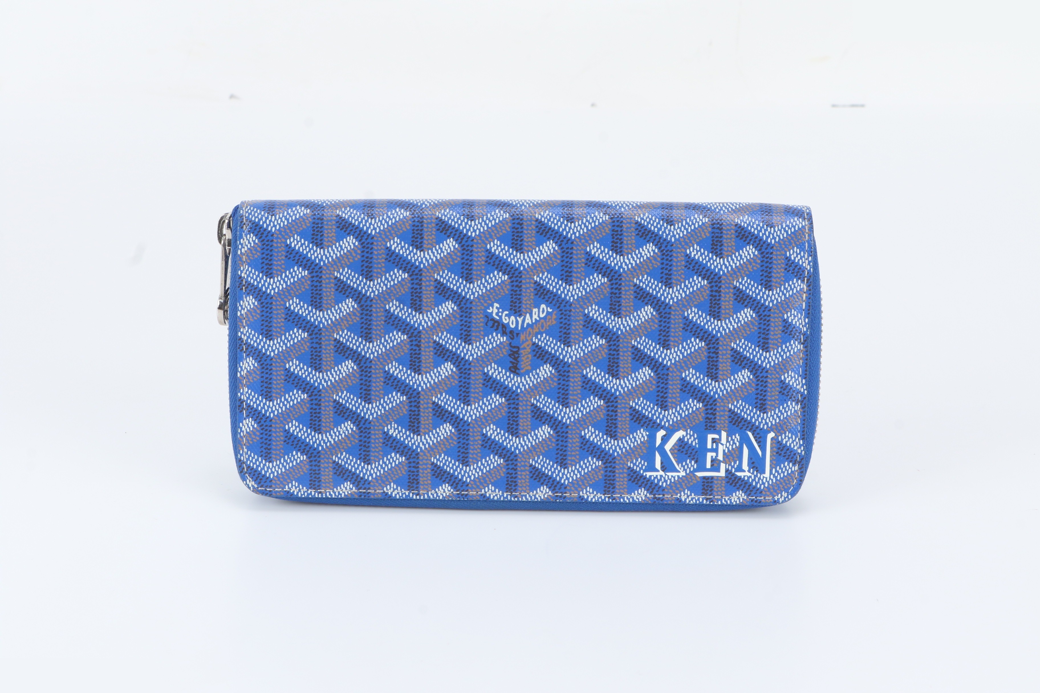 Matignon Zip GM Herringbone Leather Long Wallet — view 2
