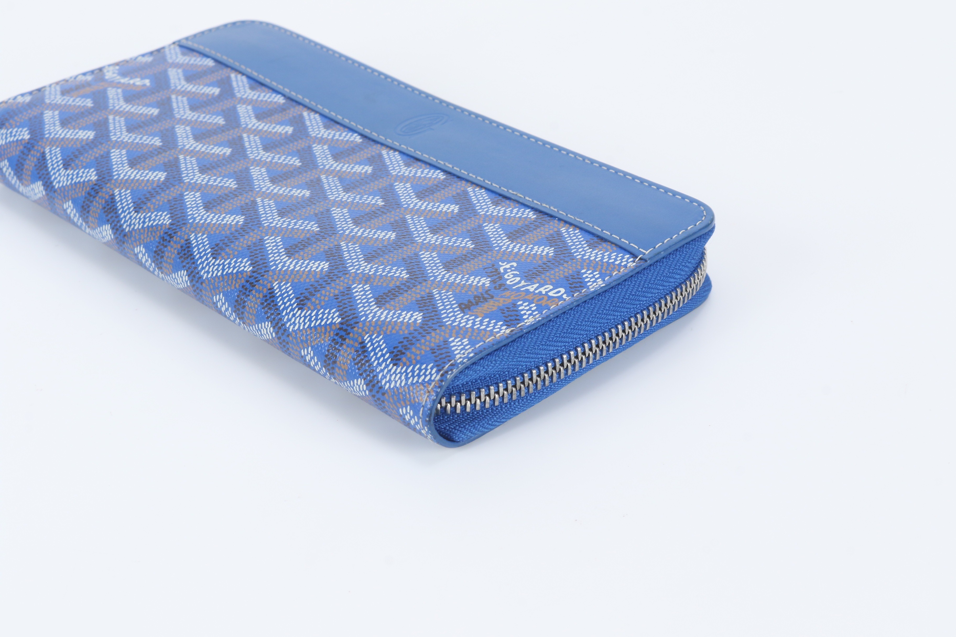 Matignon Zip GM Herringbone Leather Long Wallet — view 3