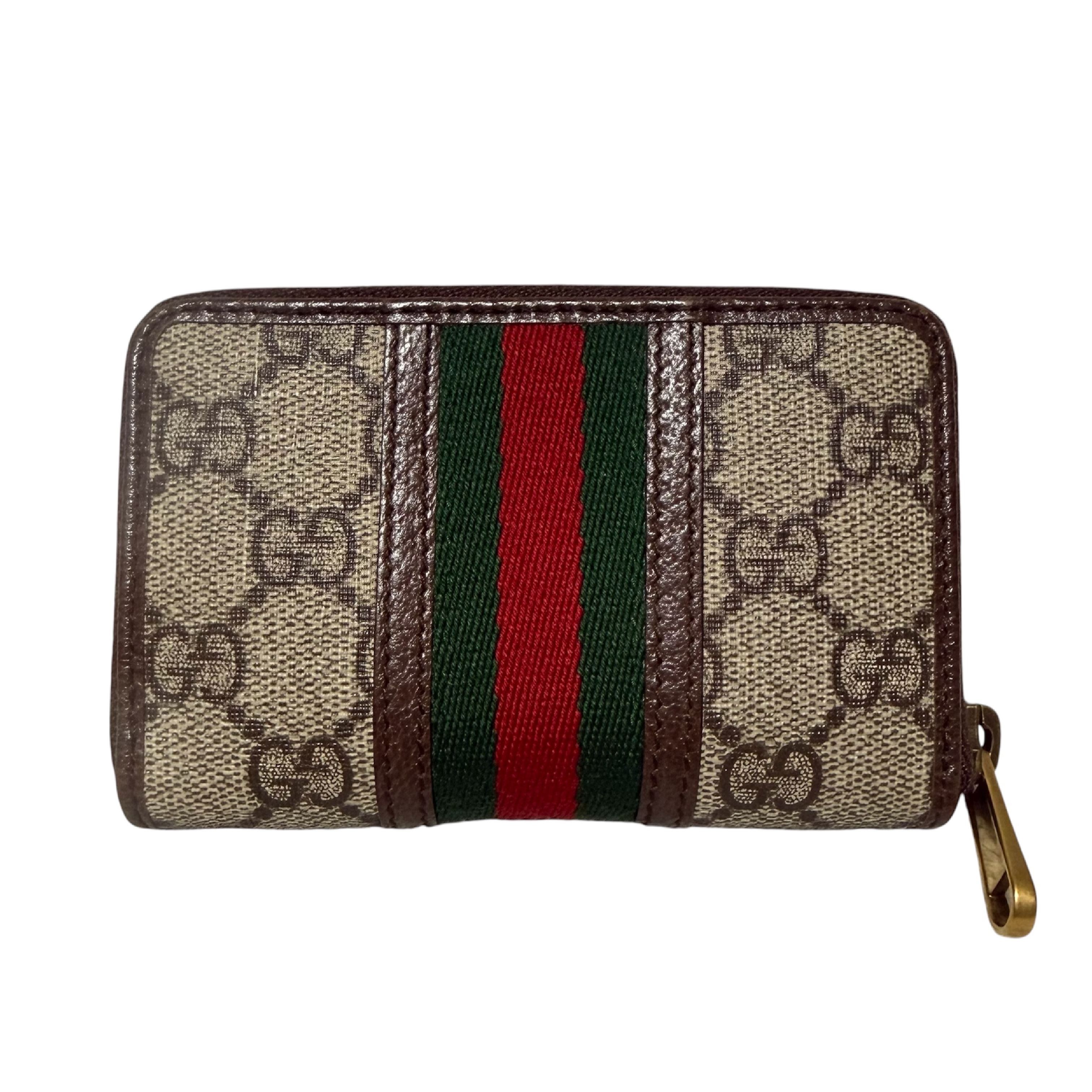 GG Supreme Sherry Round Zipper Coin Case — view 2