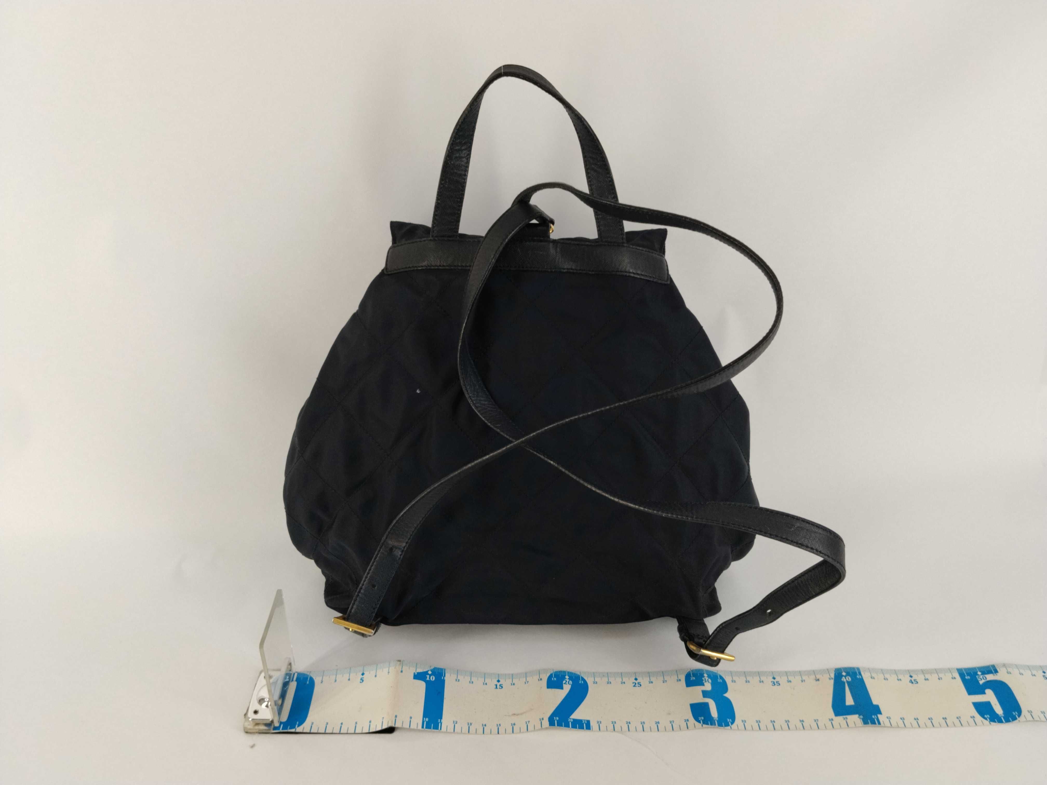nylon backpack, quilted backpack. — view 2