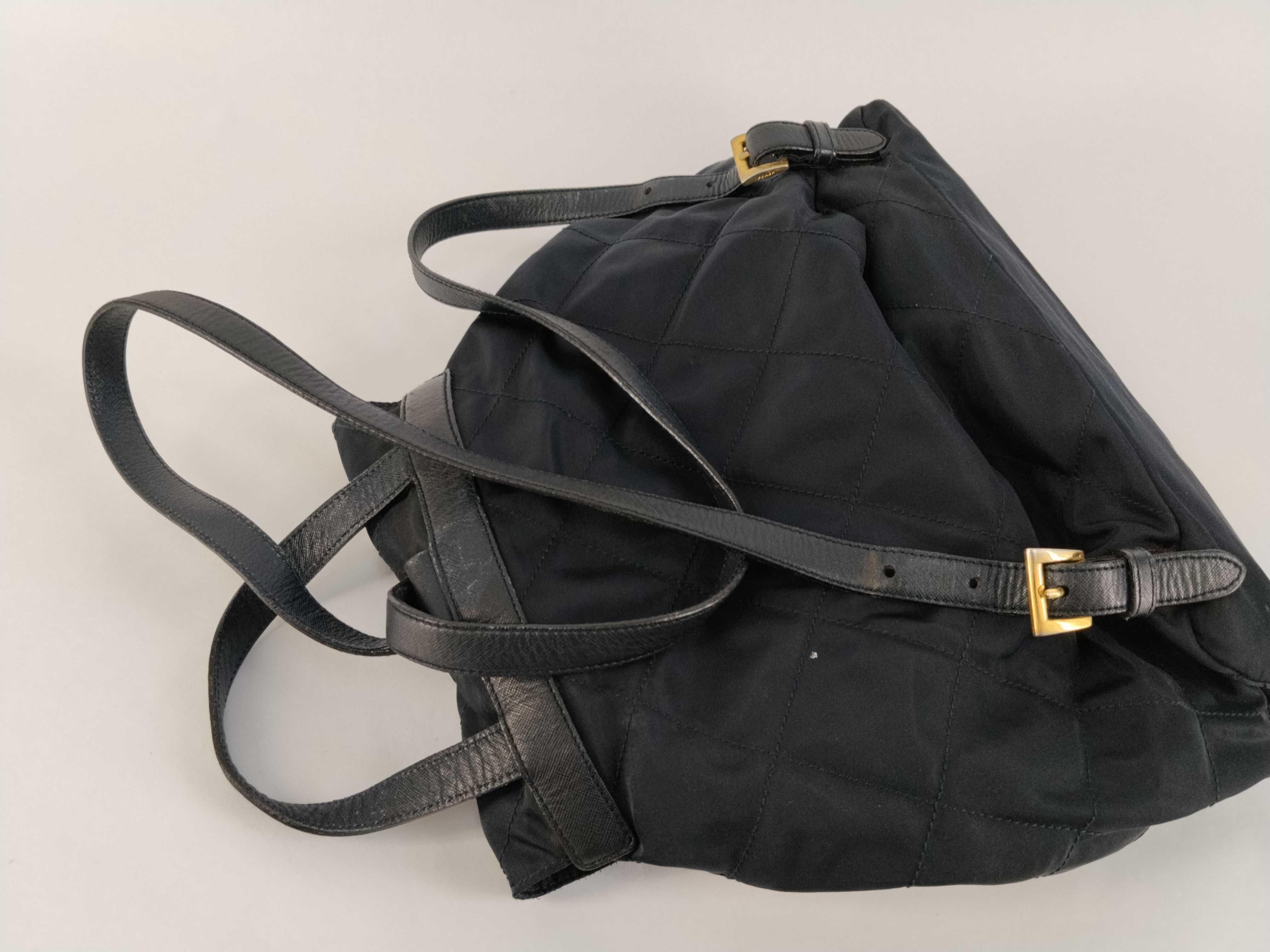 nylon backpack, quilted backpack. — view 3