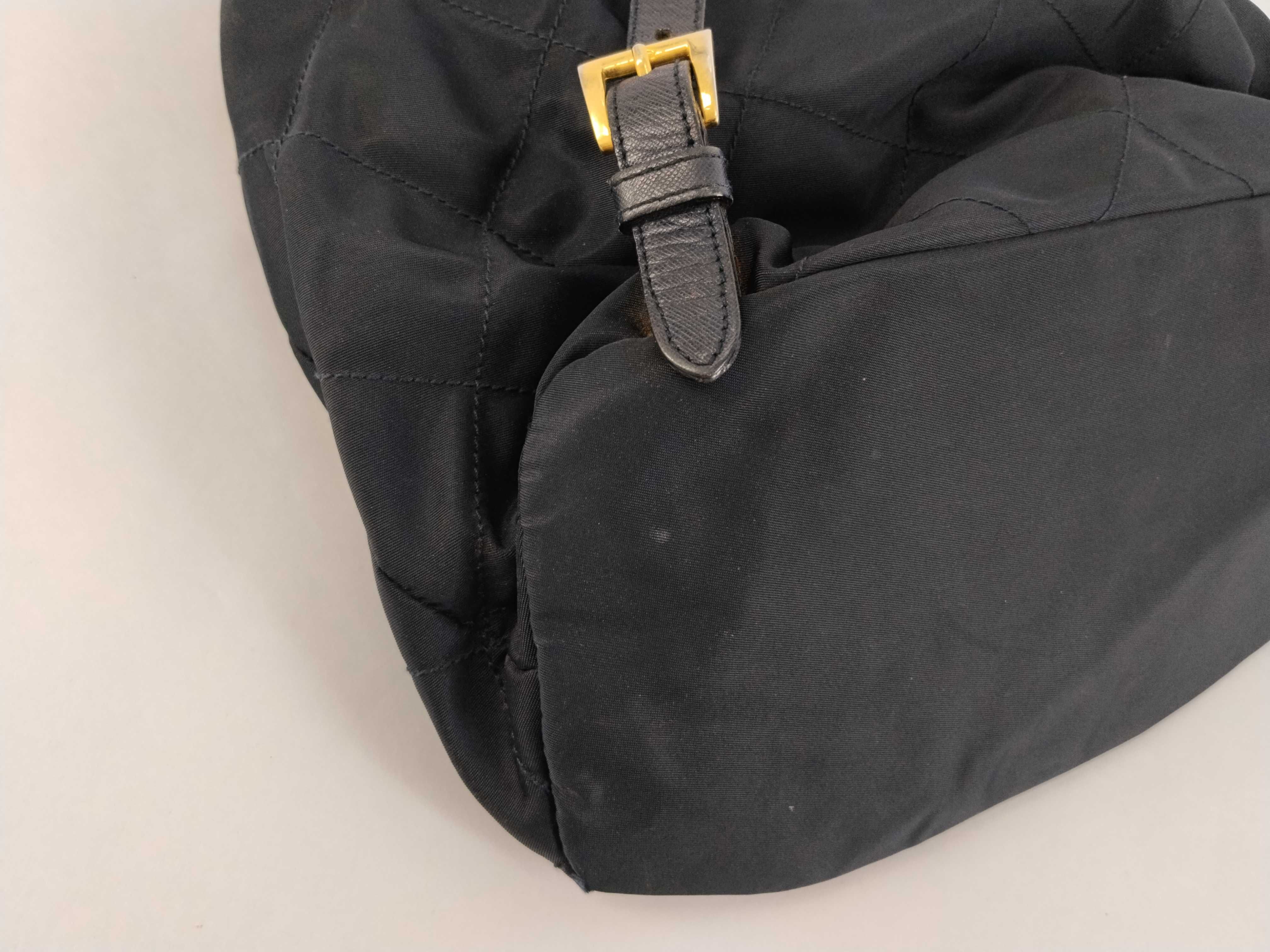 nylon backpack, quilted backpack. — view 5