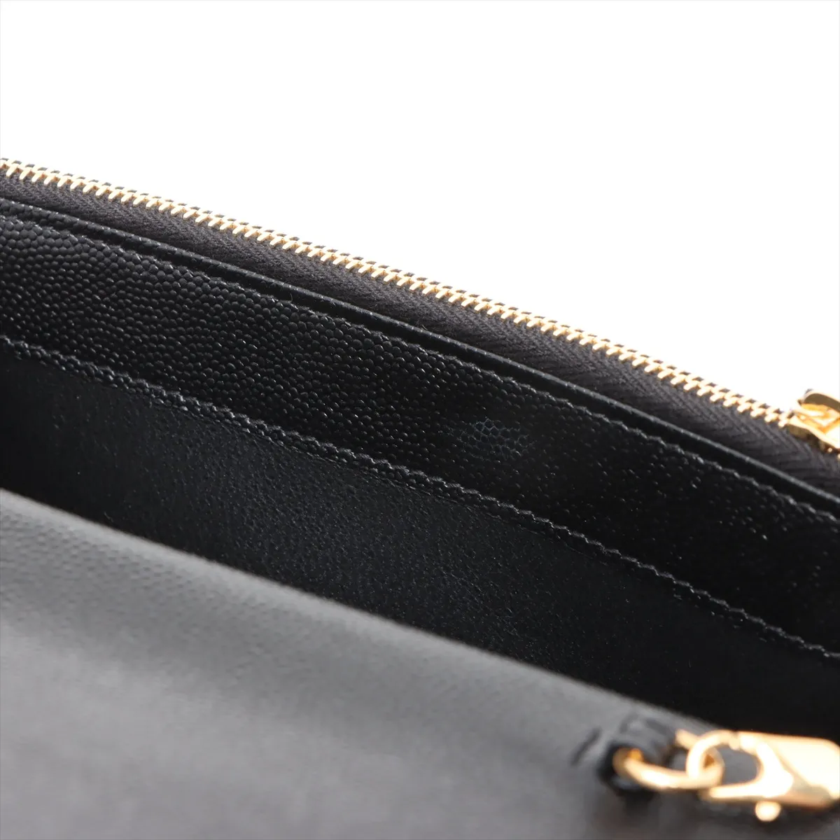 Cassandra Leather Chain Wallet Black 742920 — view 10