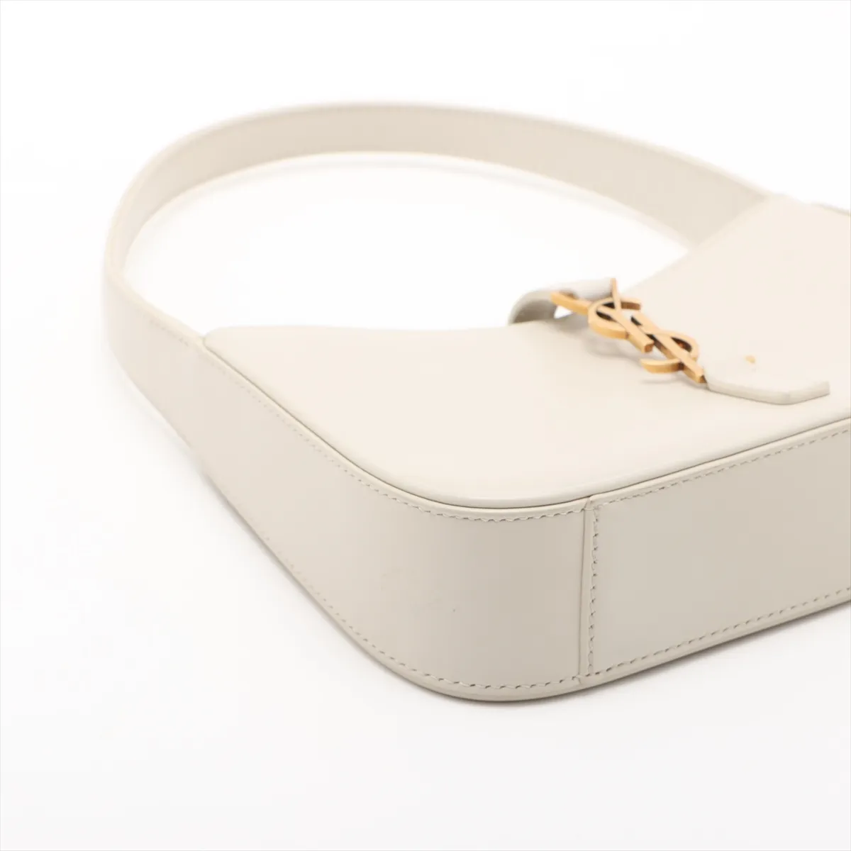 Mini Hobo Leather Shoulder Bag Beige 710318 — view 4