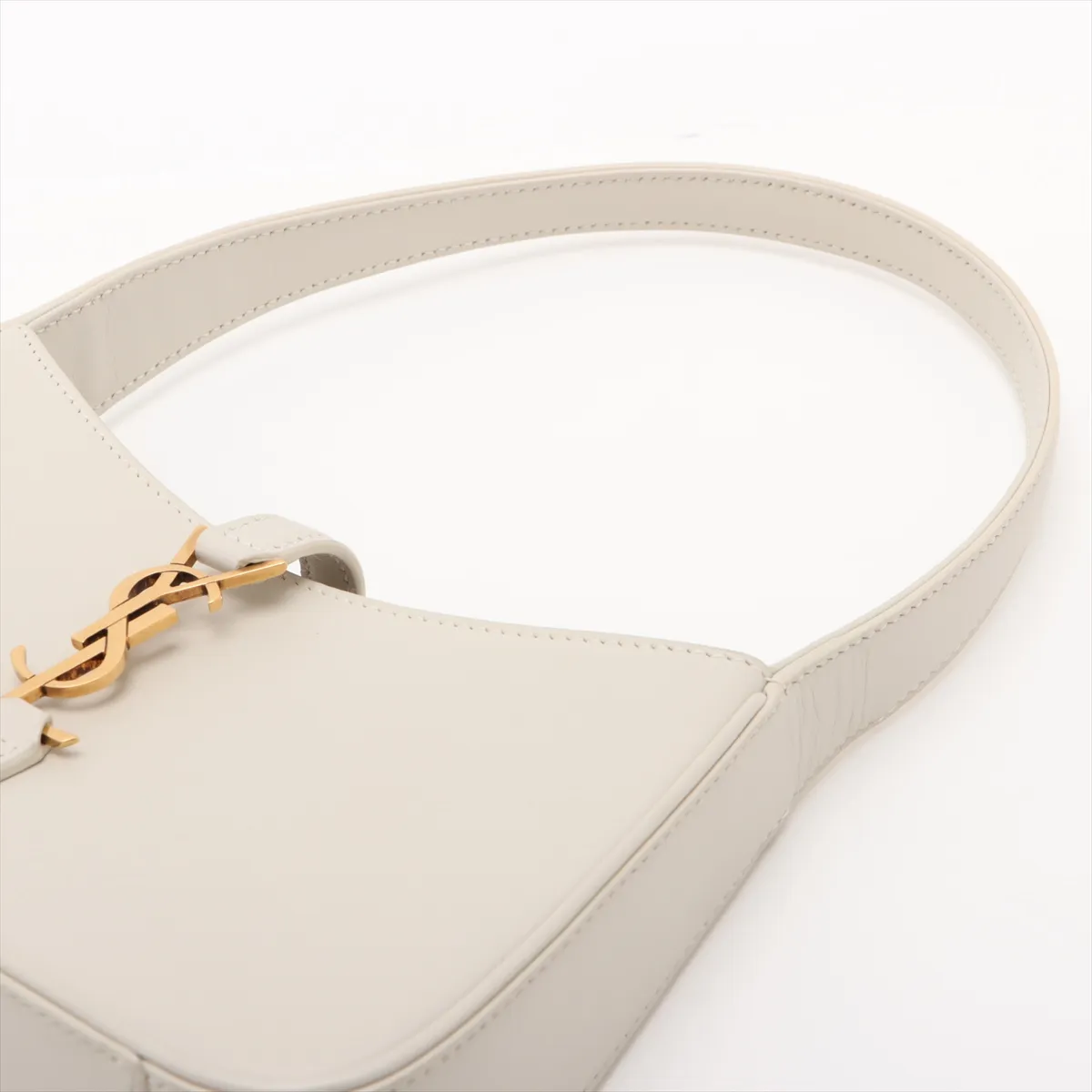 Mini Hobo Leather Shoulder Bag Beige 710318 — view 5