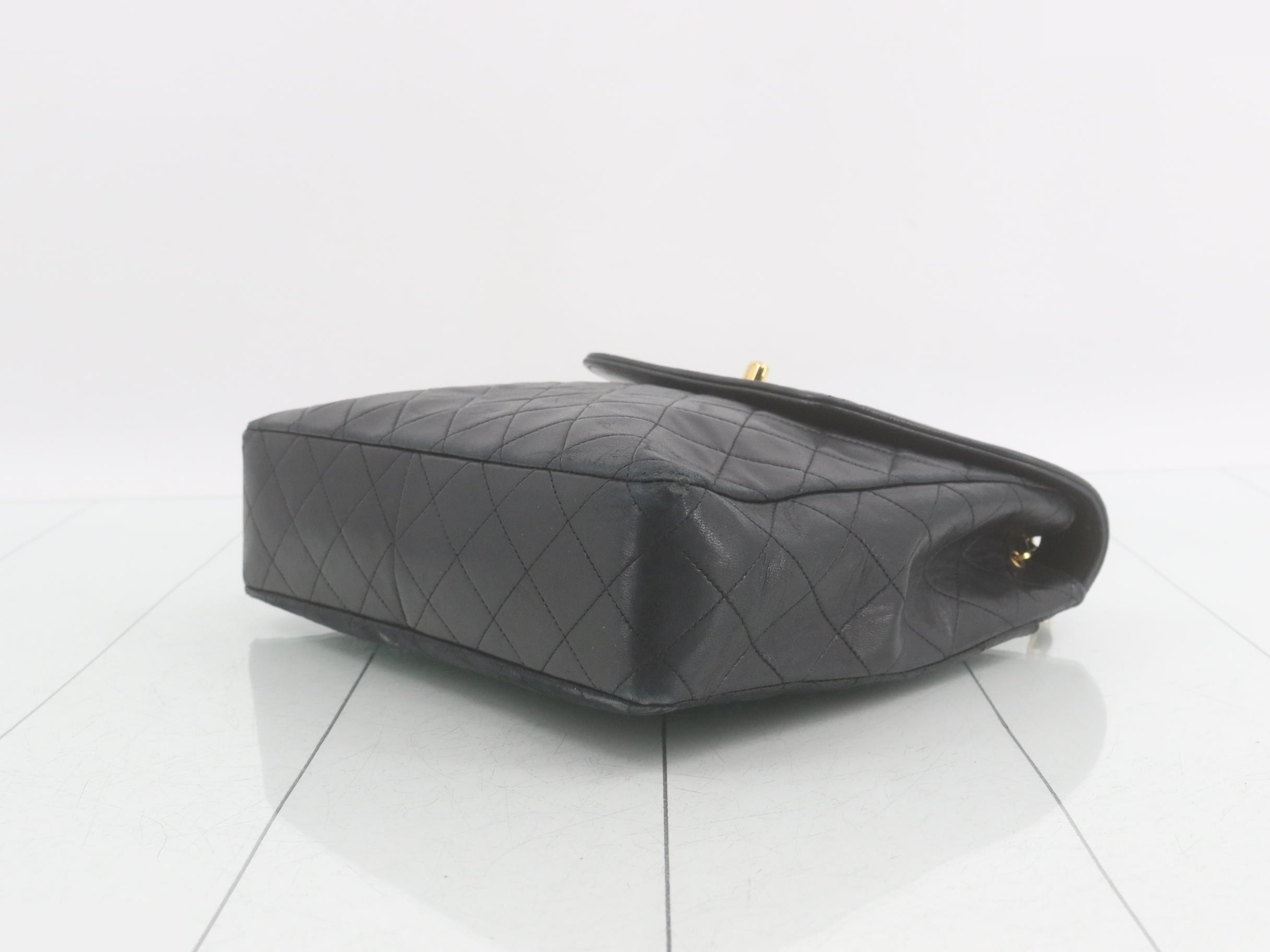 Lambskin Trapezoid Matelassé Chain Shoulder Bag — view 6