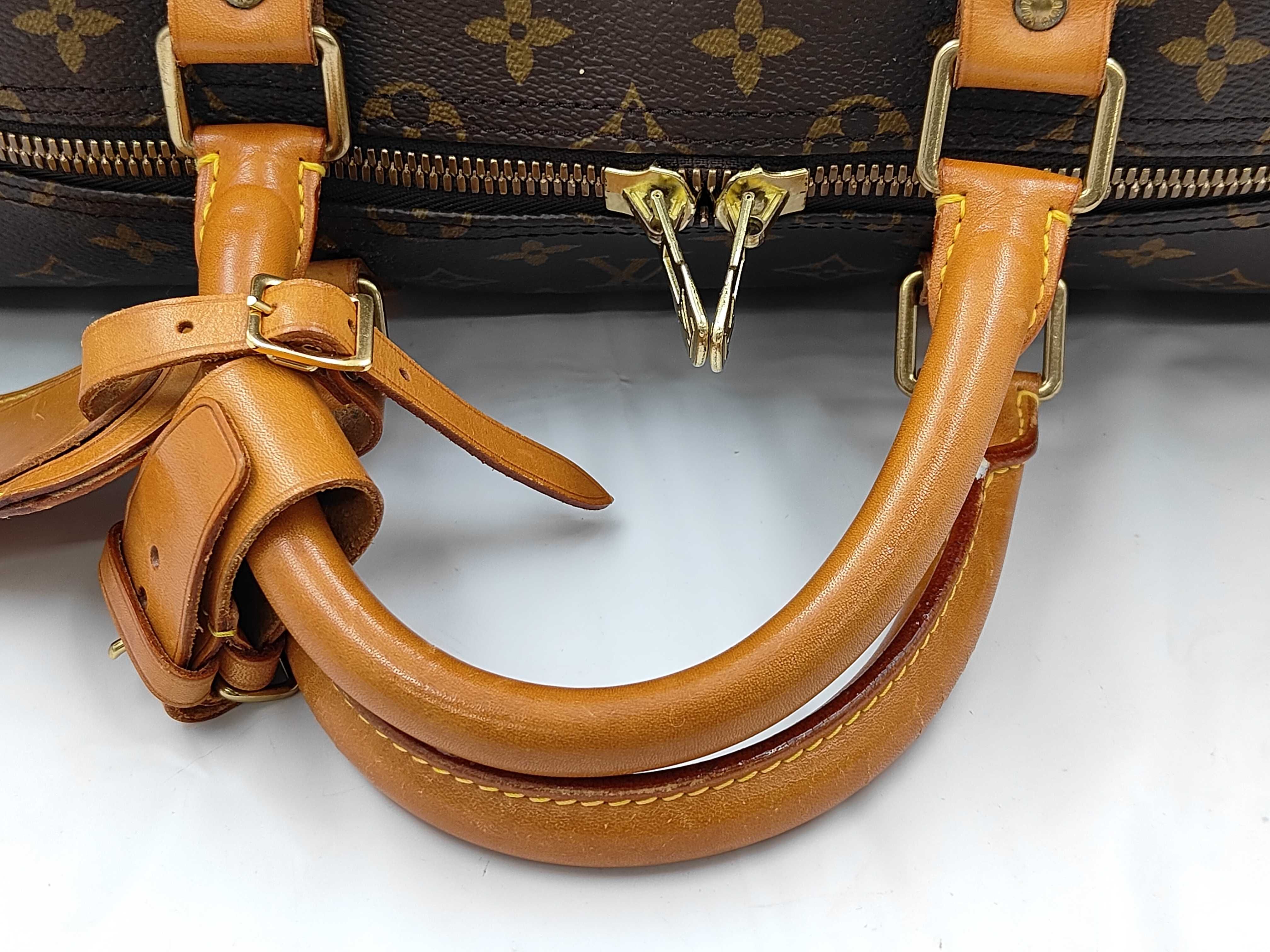 Keepall Bandoulière 55 with strap and padlock M41414 SD0995 USA Louis Vuitton Monogram Boston bag — view 3