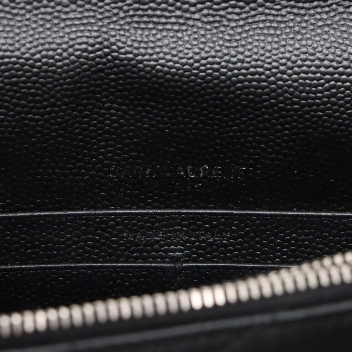 Cassandra Leather Chain Wallet, Black, 393953 — view 9