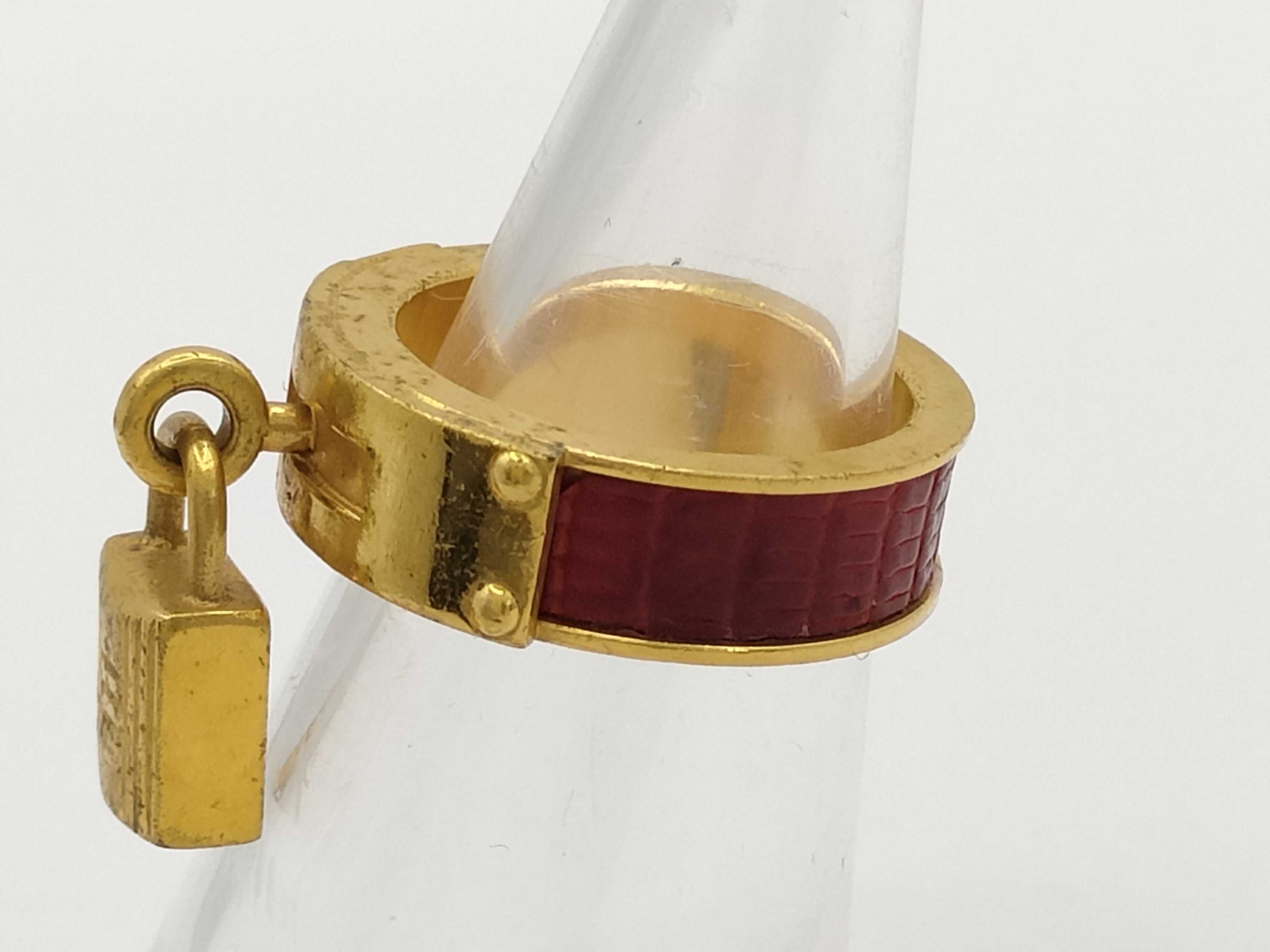 Kelly Ring, Gold and Red, Size 62 — view 2