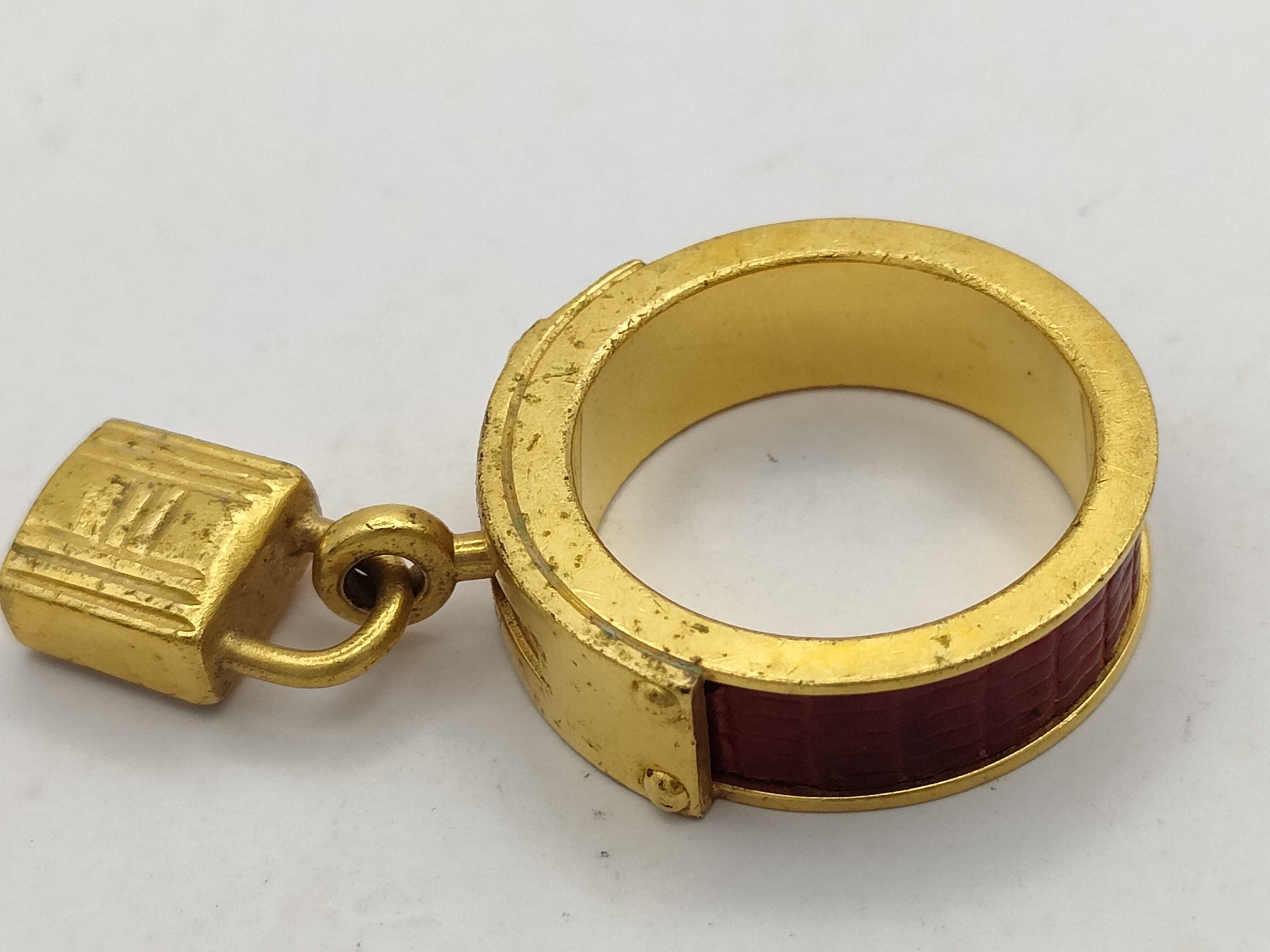 Kelly Ring, Gold and Red, Size 62 — view 5