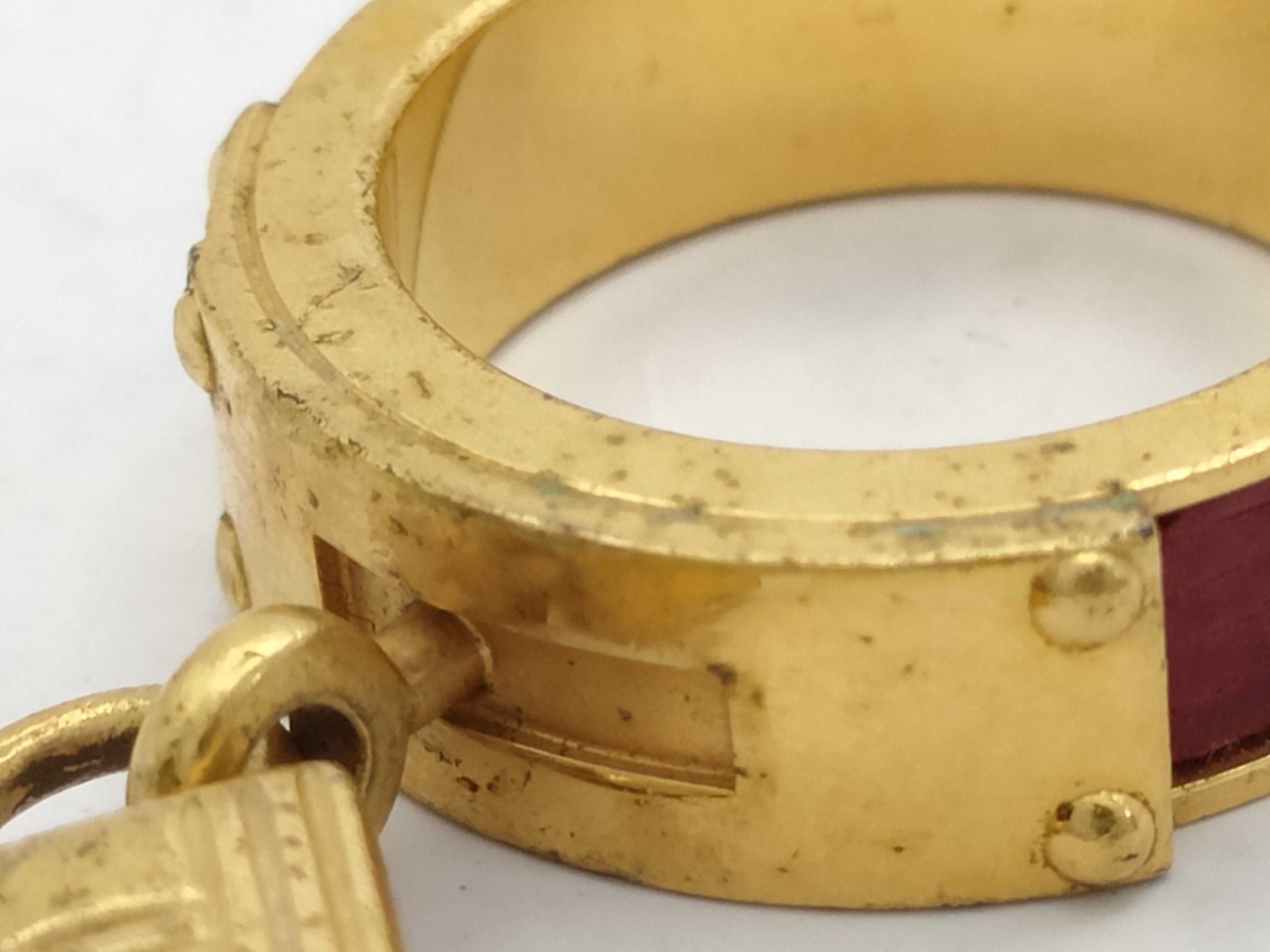 Kelly Ring, Gold and Red, Size 62 — view 8