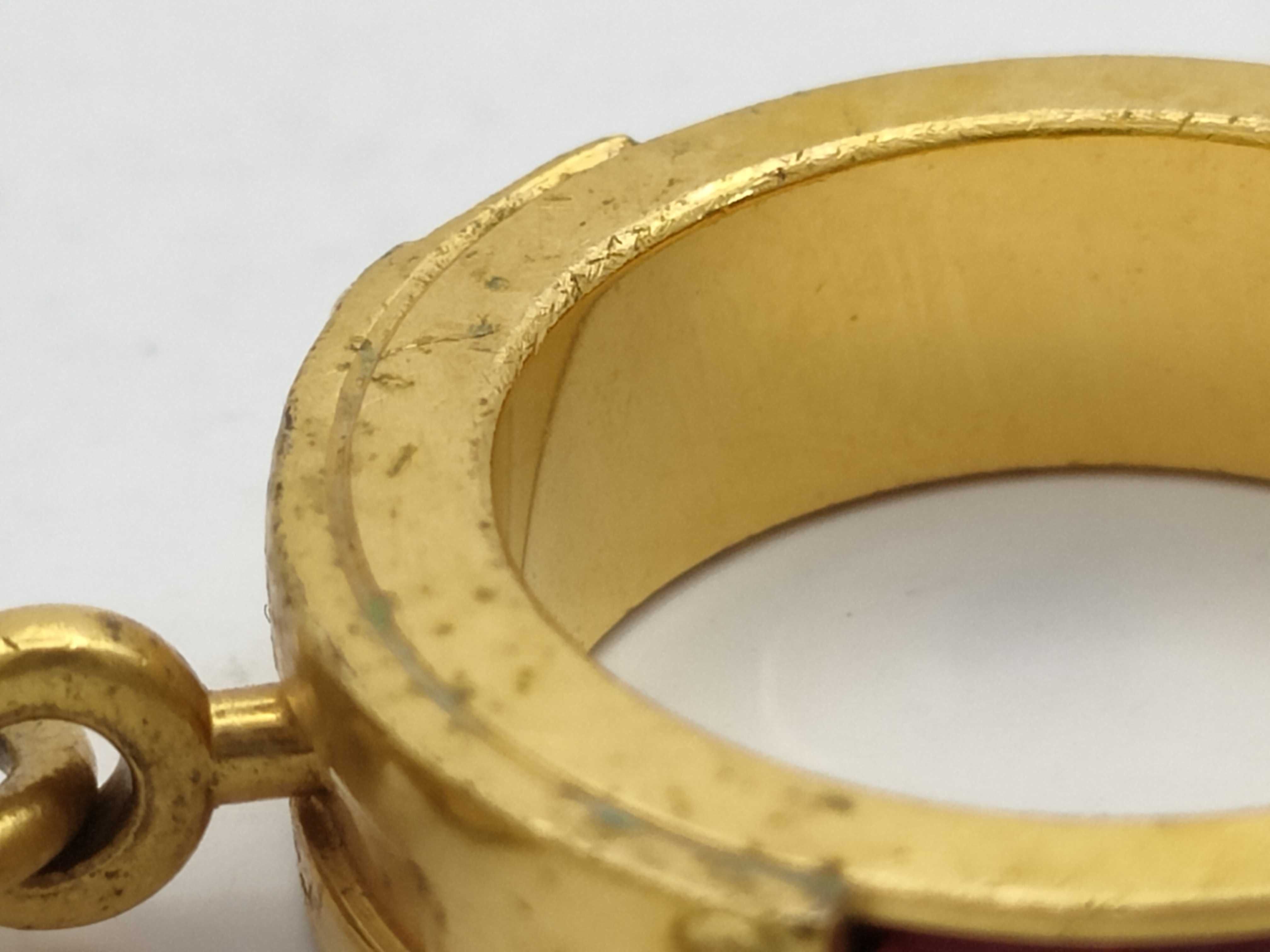 Kelly Ring, Gold and Red, Size 62 — view 9