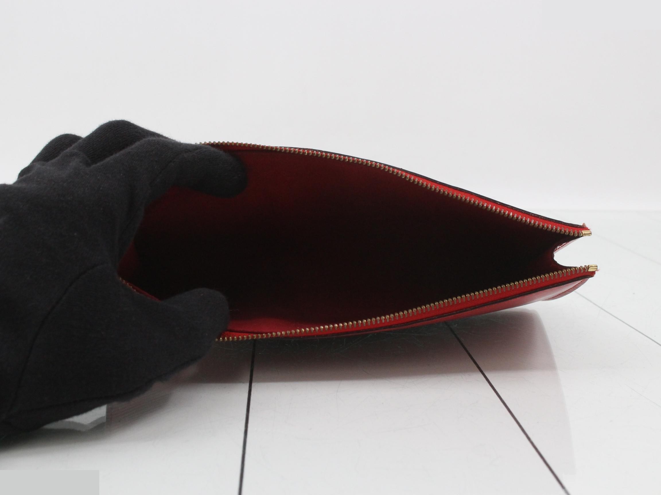 Pochette Accessoires Carmine Castilian Red Accessory Pouch — view 4