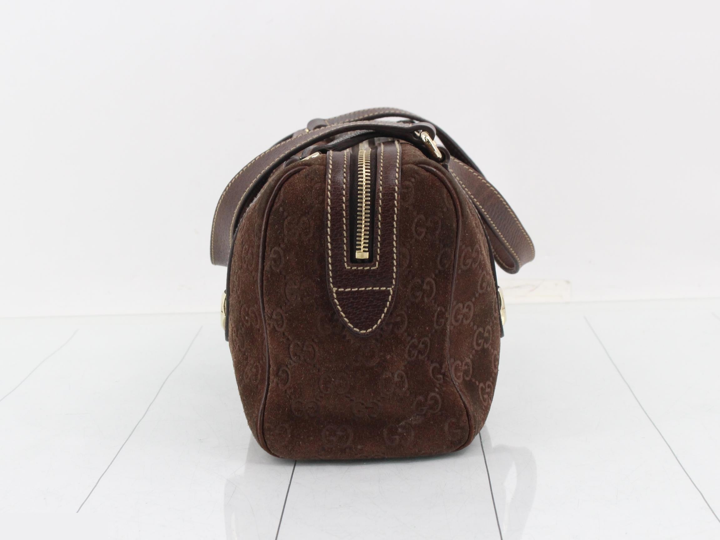 Suede Mini Boston Bag — view 3