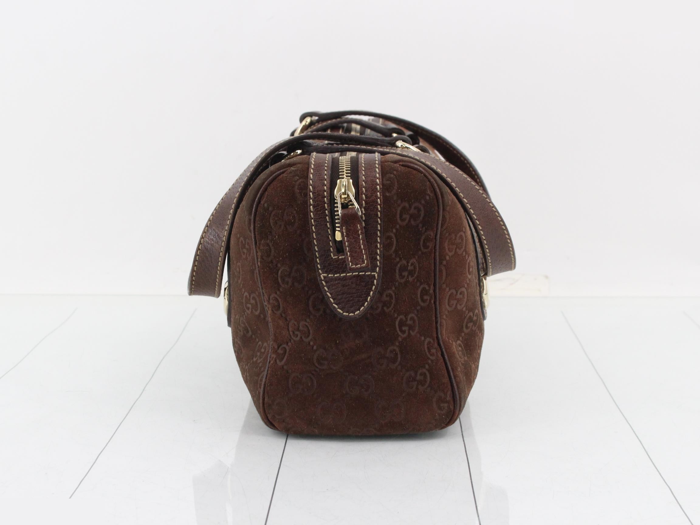 Suede Mini Boston Bag — view 4