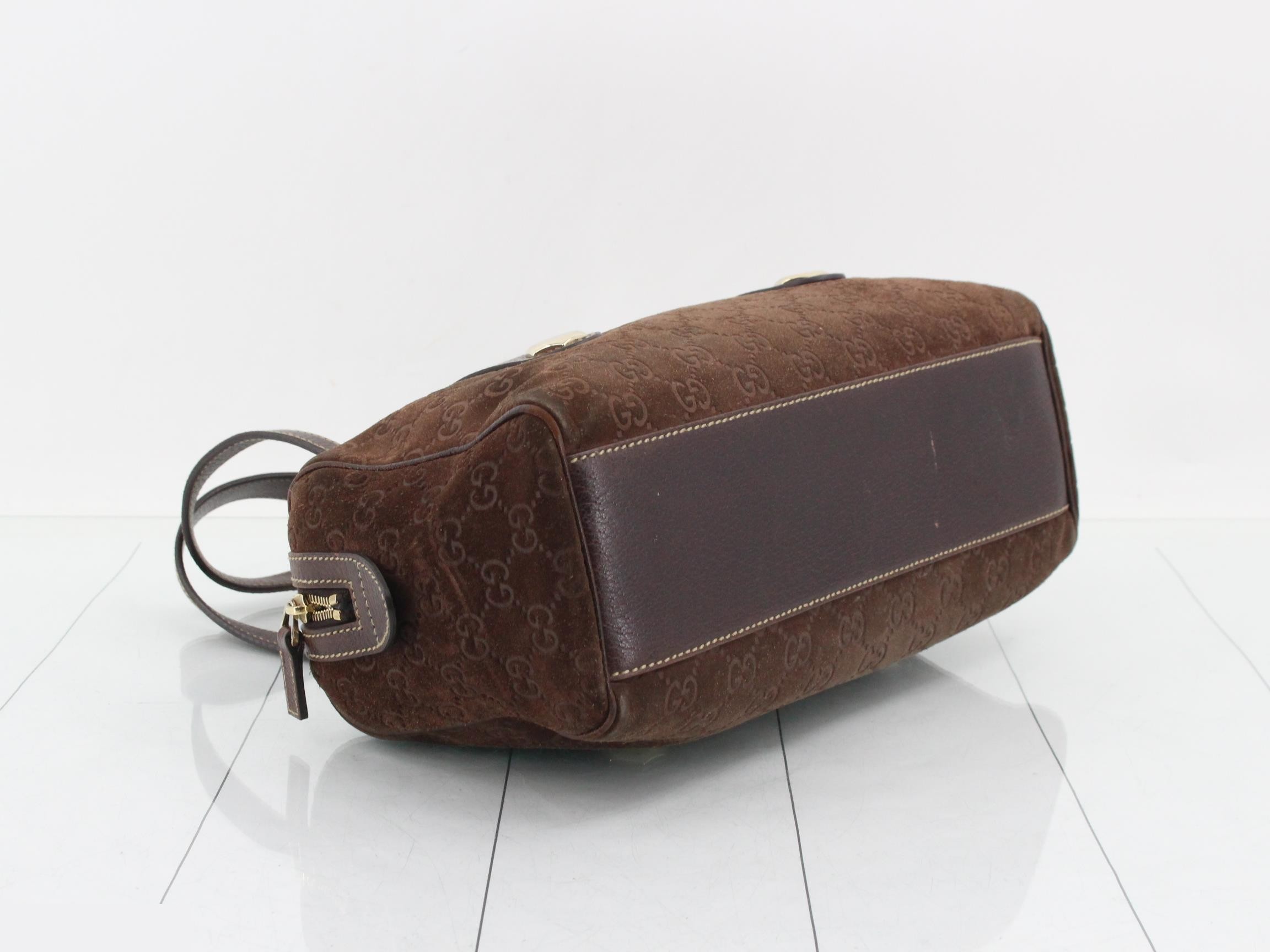 Suede Mini Boston Bag — view 5