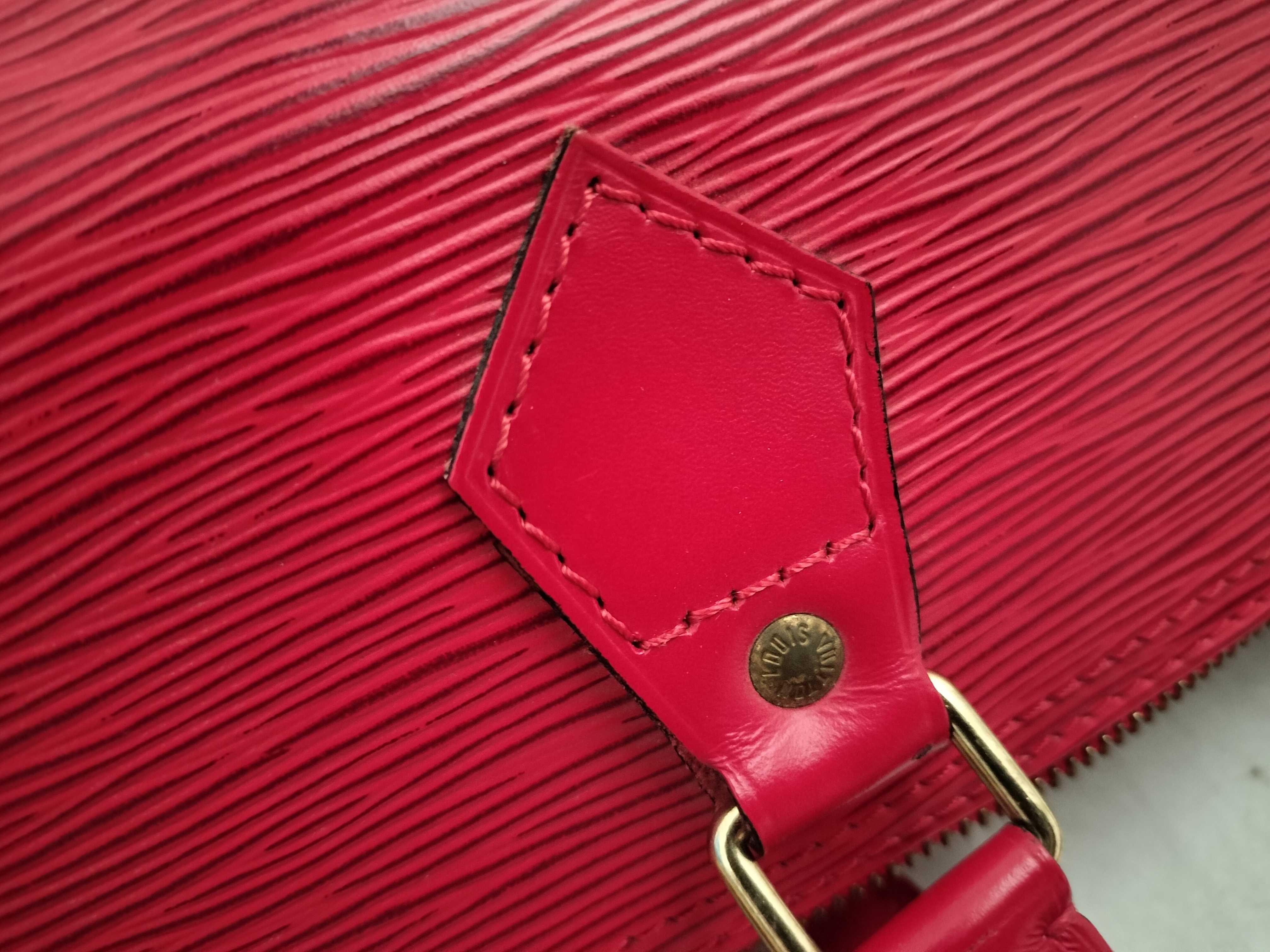 Epi Speedy Red Handbag — view 15