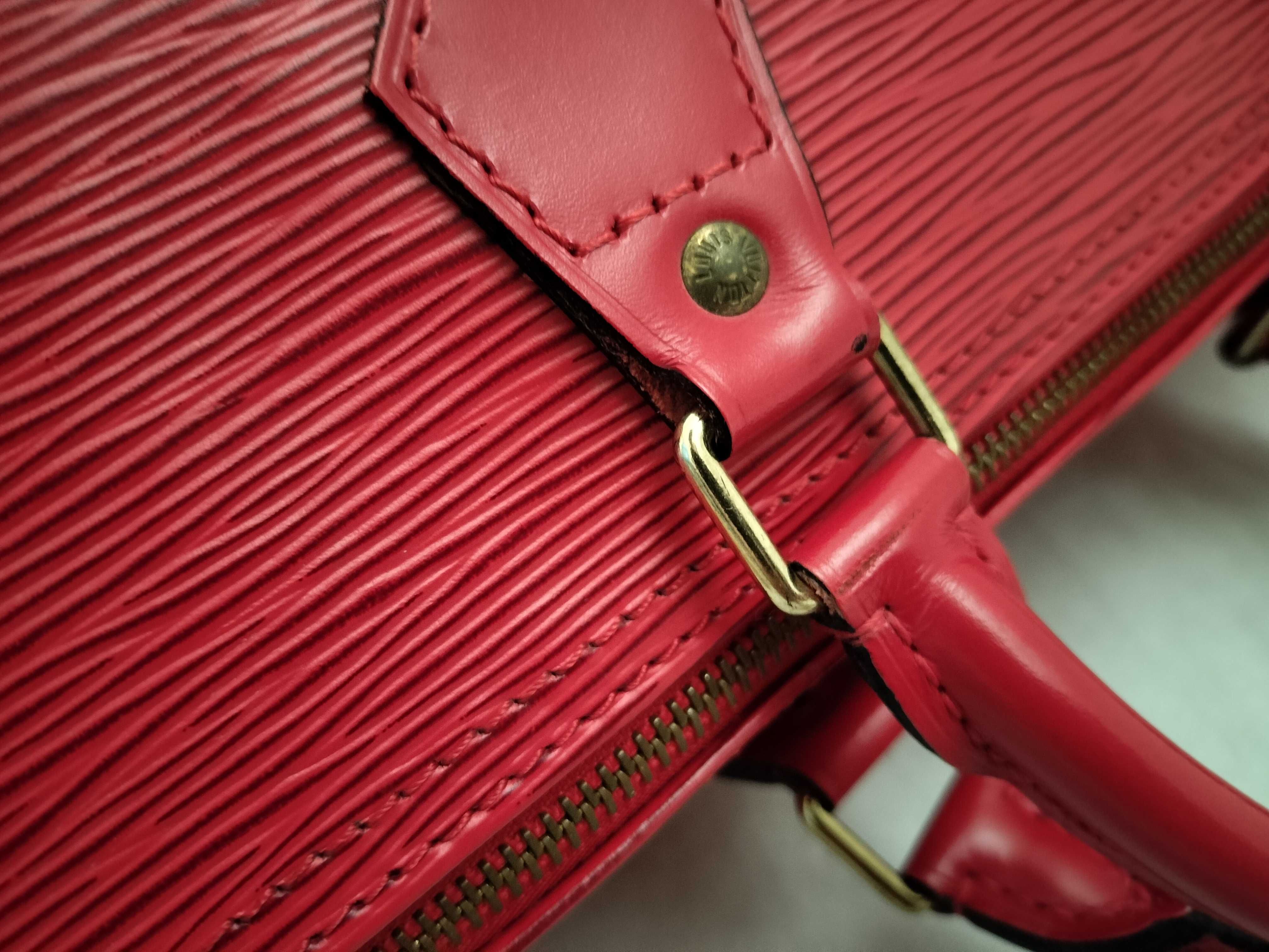 Epi Speedy Red Handbag — view 5