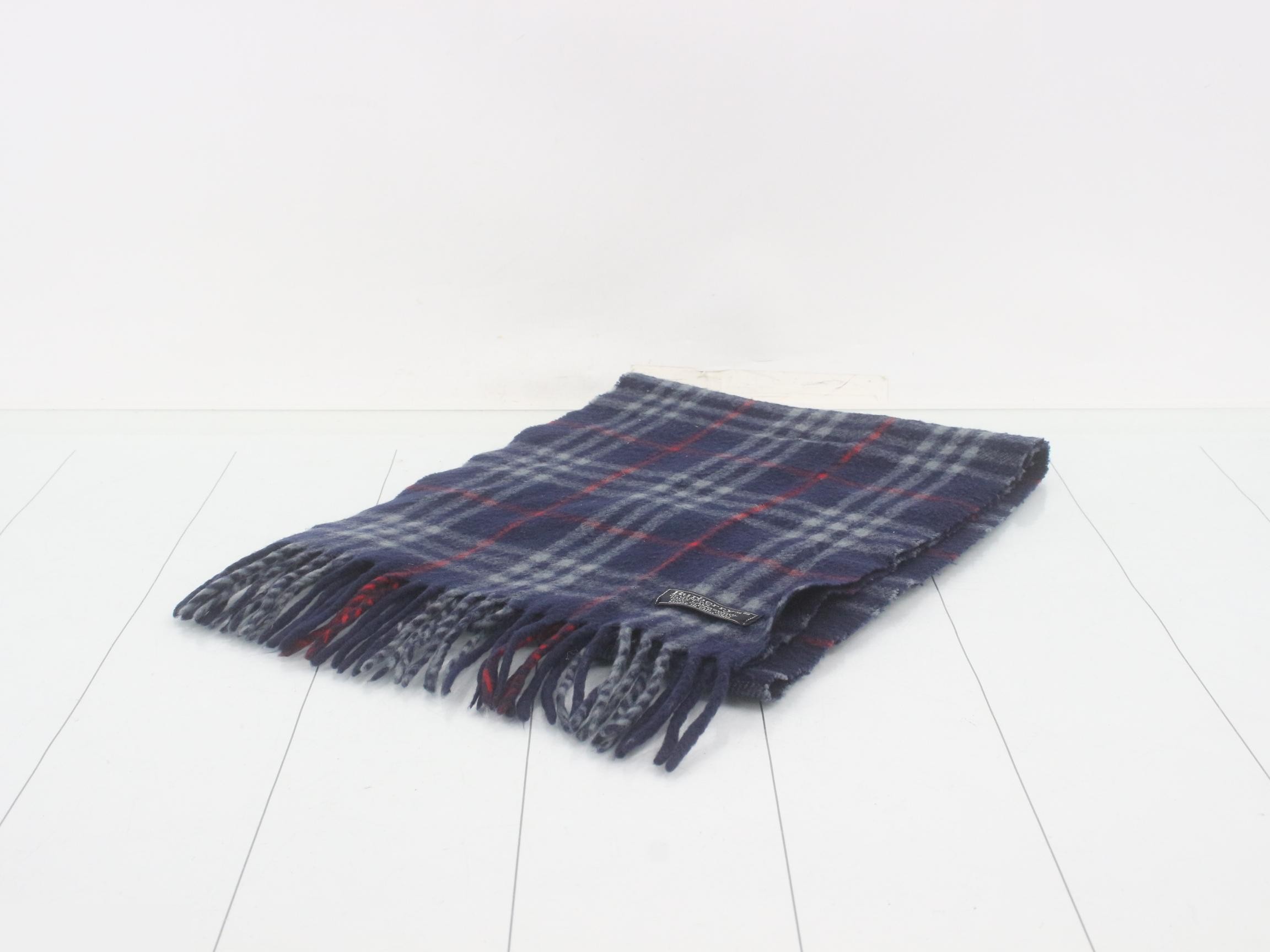 Scarf, Nova Check pattern, navy