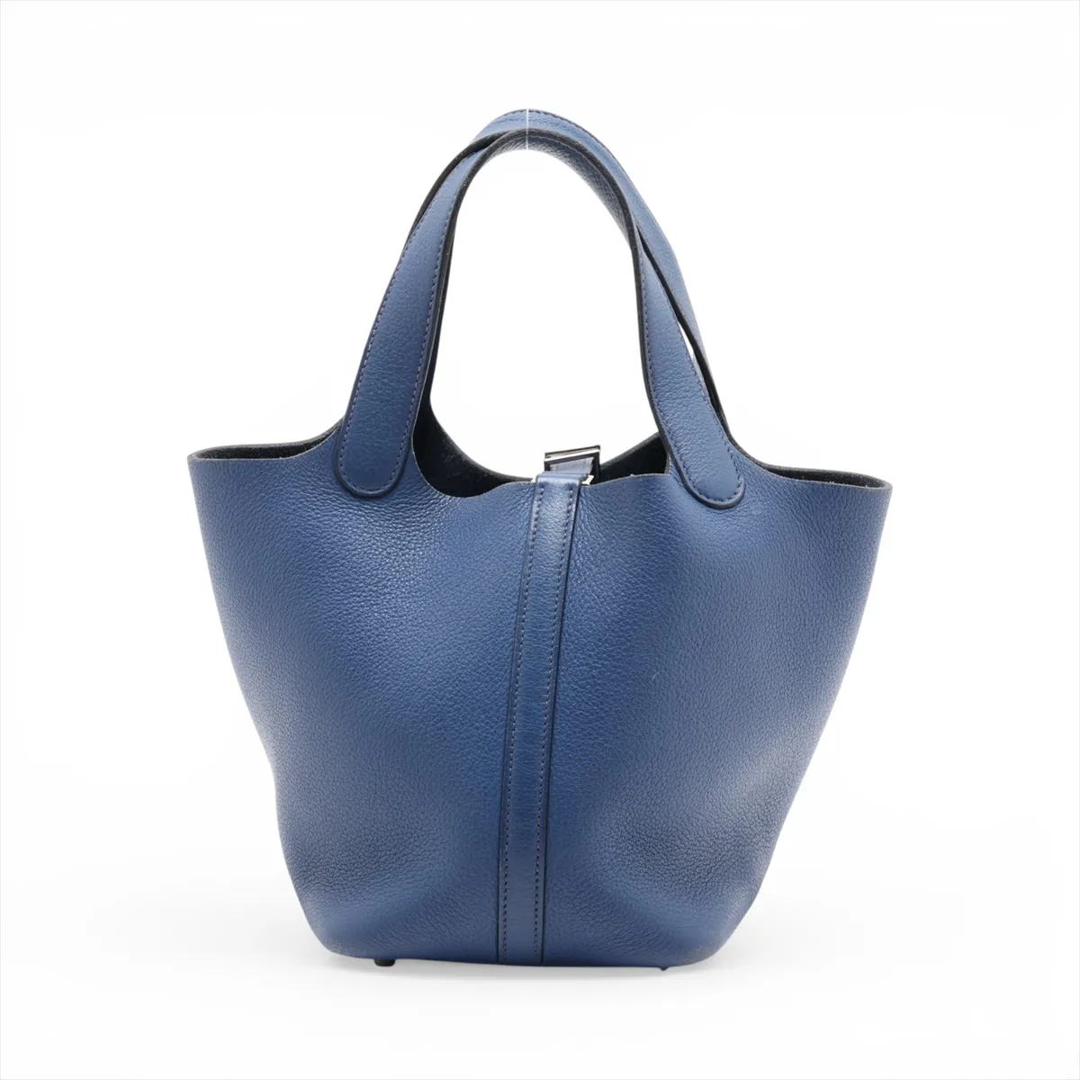 Picotin 18 PM Taurillon Novillo Blue Silver Hardware K: 2007 — view 2