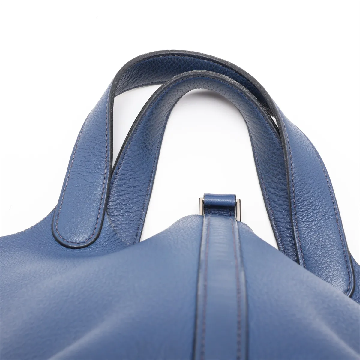 Picotin 18 PM Taurillon Novillo Blue Silver Hardware K: 2007 — view 6