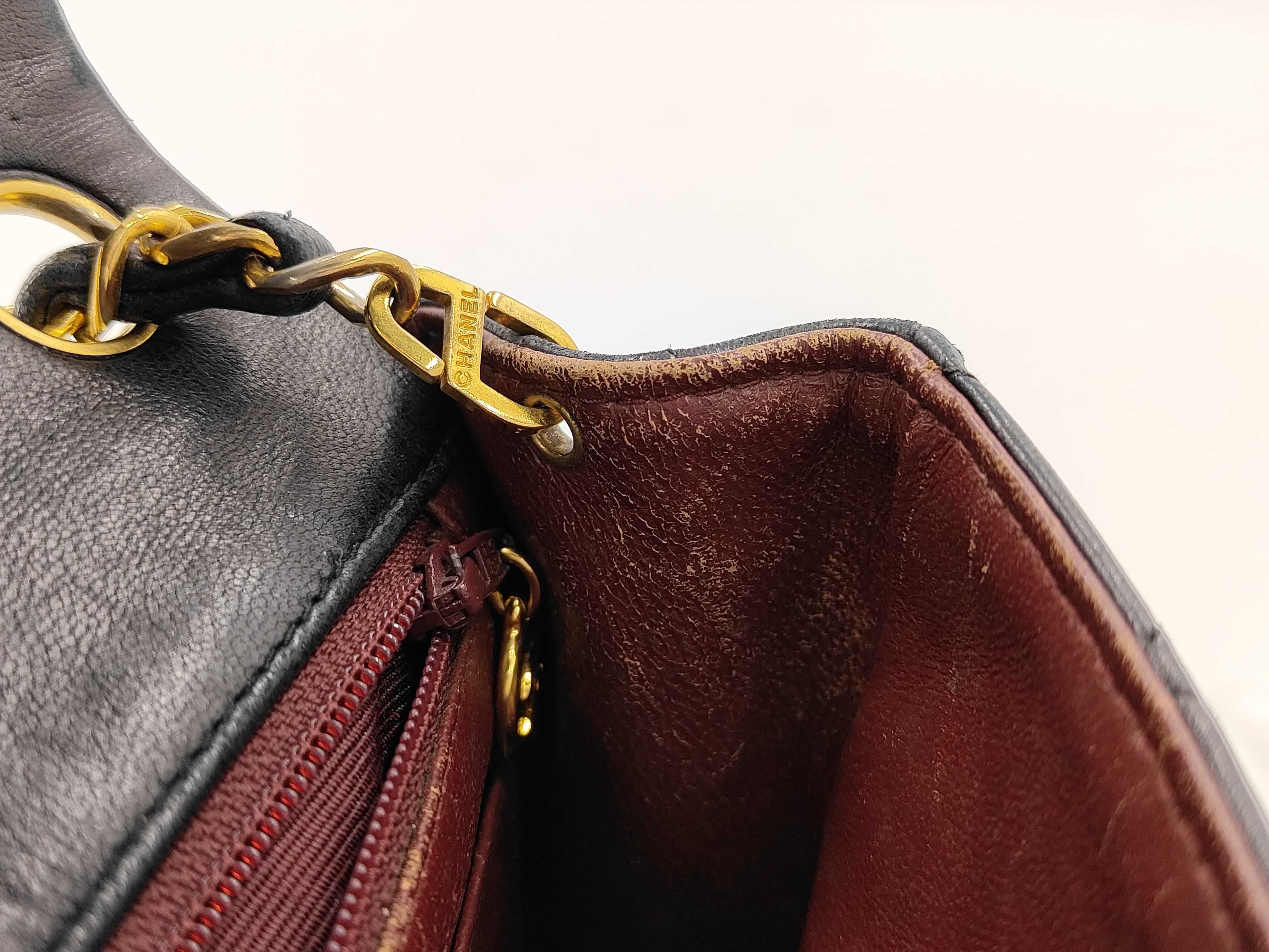 Mini Matelassé Shoulder Bag, Black — view 12