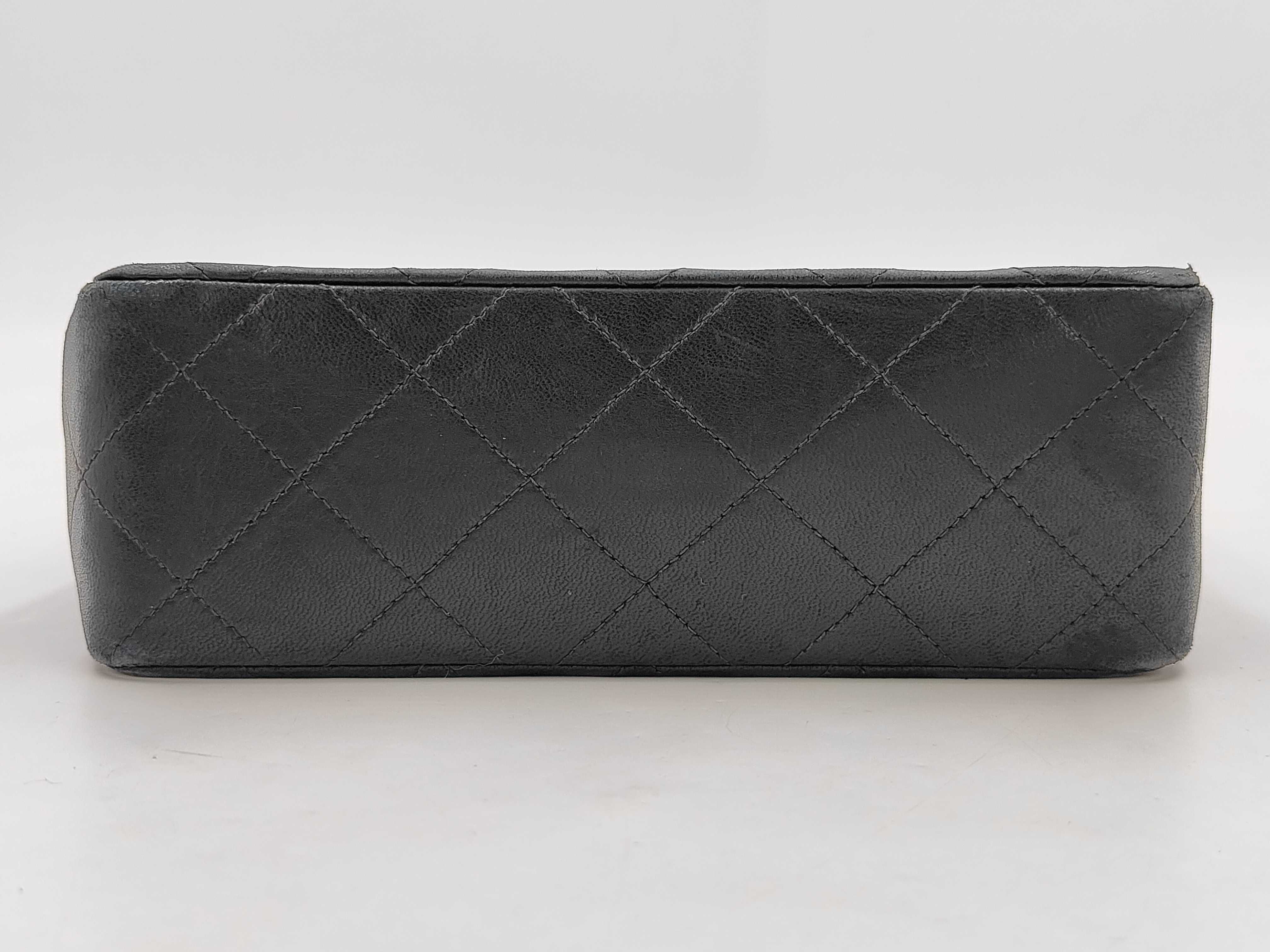 Mini Matelassé Shoulder Bag, Black — view 7