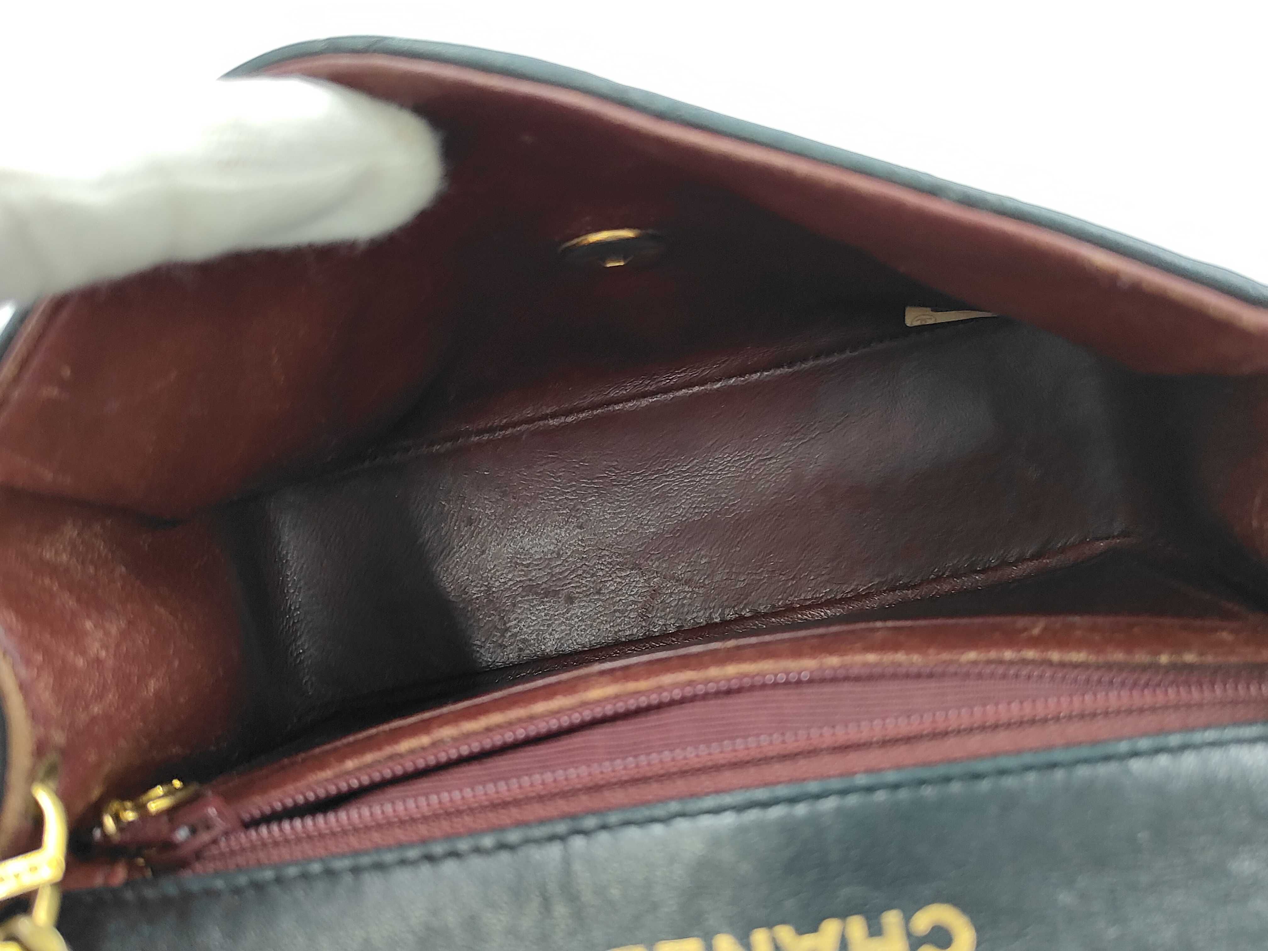Mini Matelassé Shoulder Bag, Black — view 9