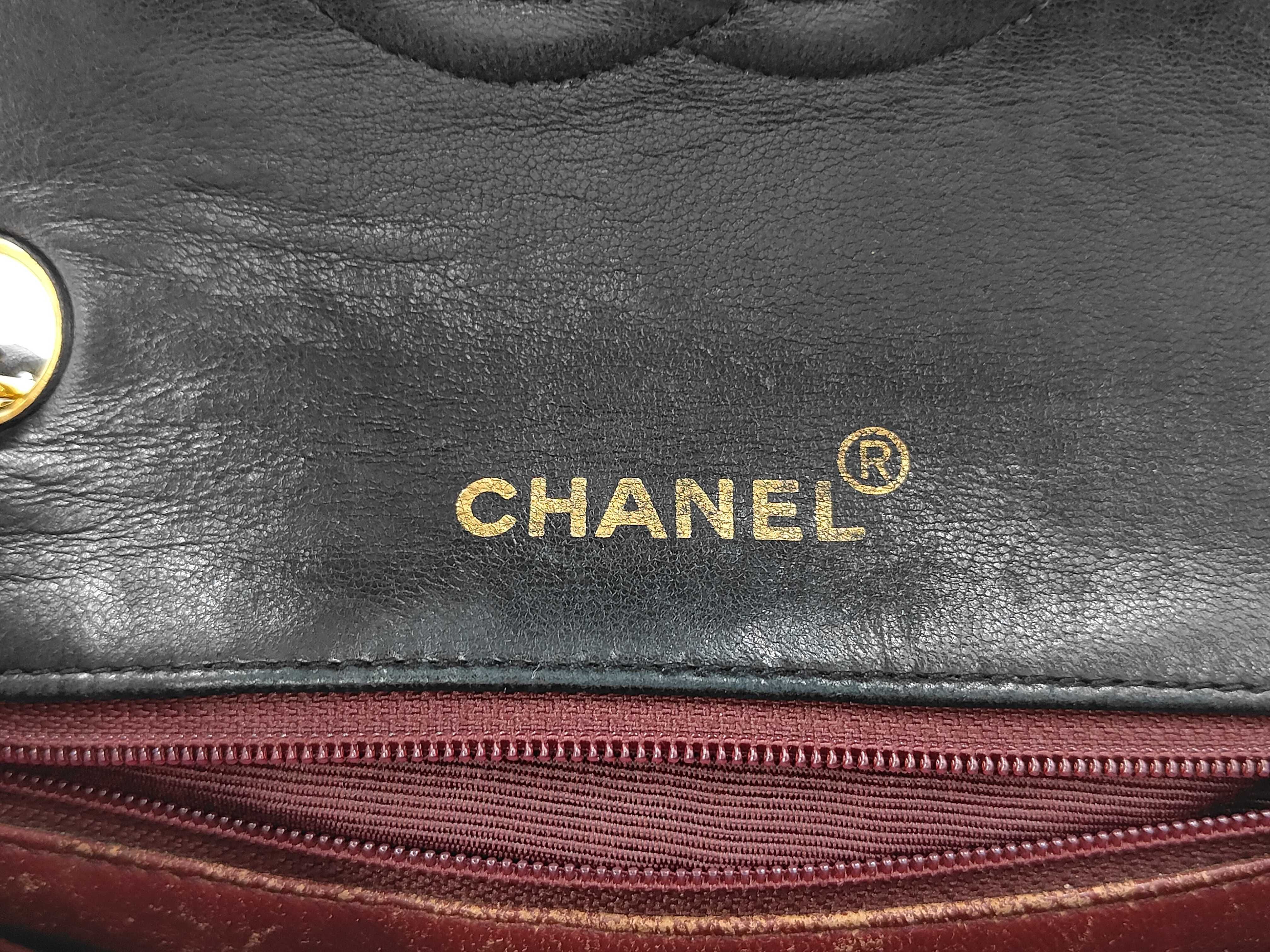 Mini Matelassé Shoulder Bag, Black — view 10