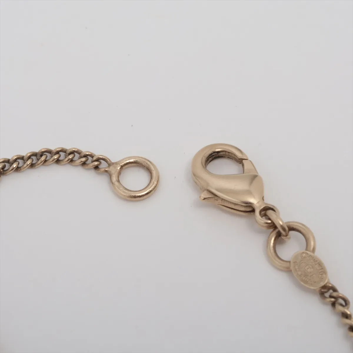 Coco Mark No. 5 06A Bracelet, GP x Rhinestone, Gold. Shows — view 4
