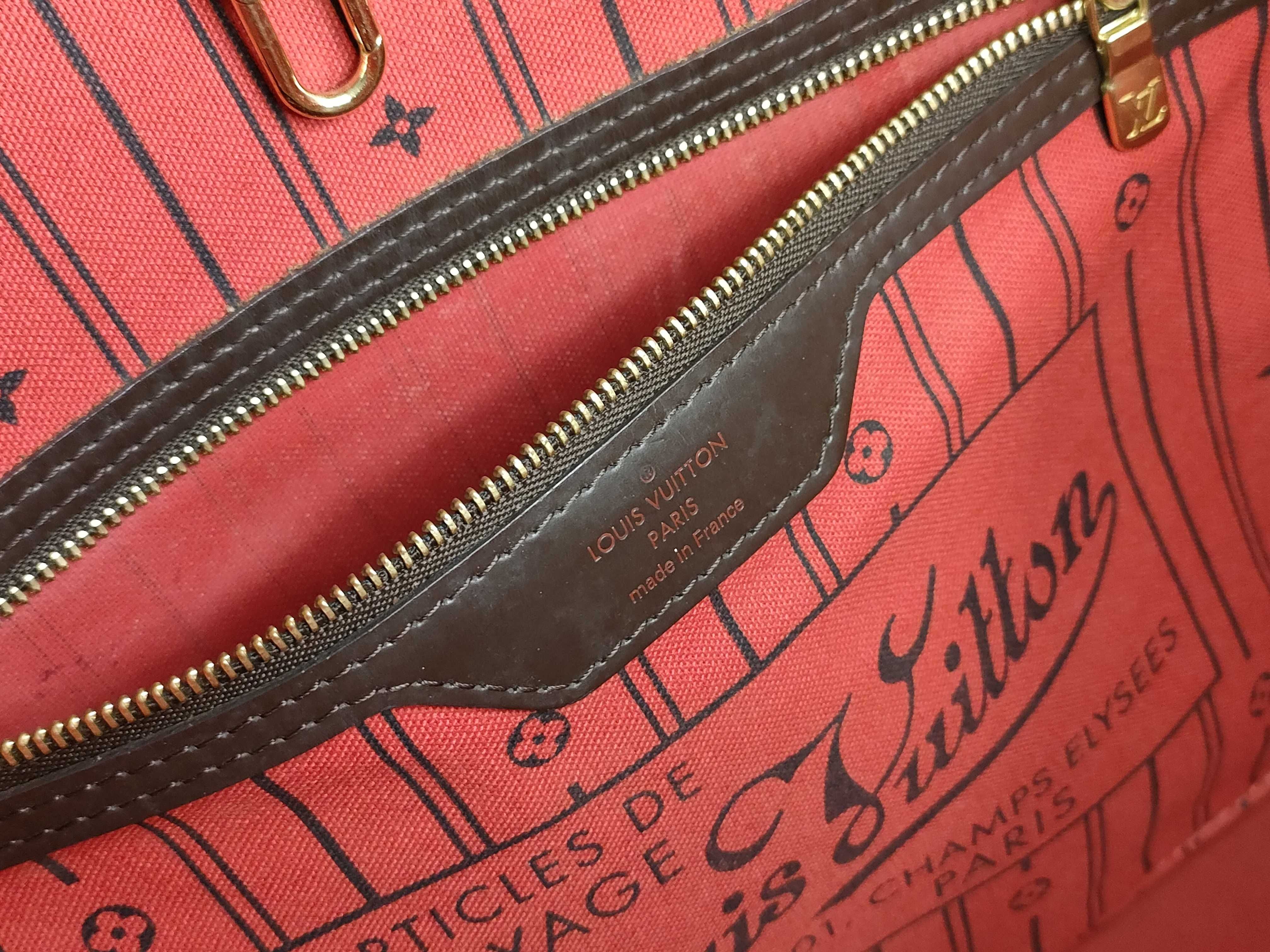 Damier LV N51105 Neverfull MM Tote Bag — view 11