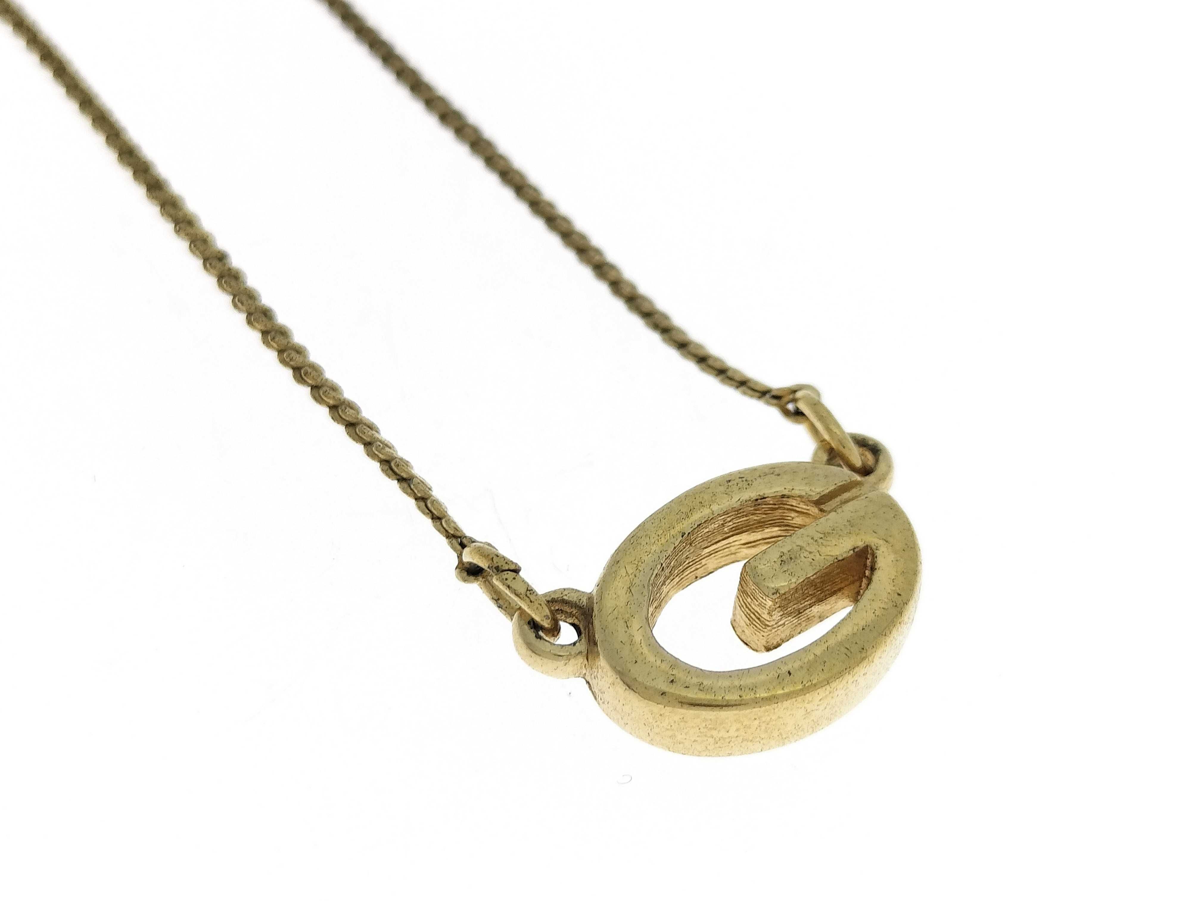 G-logo Cuban link chain gold necklace — view 2