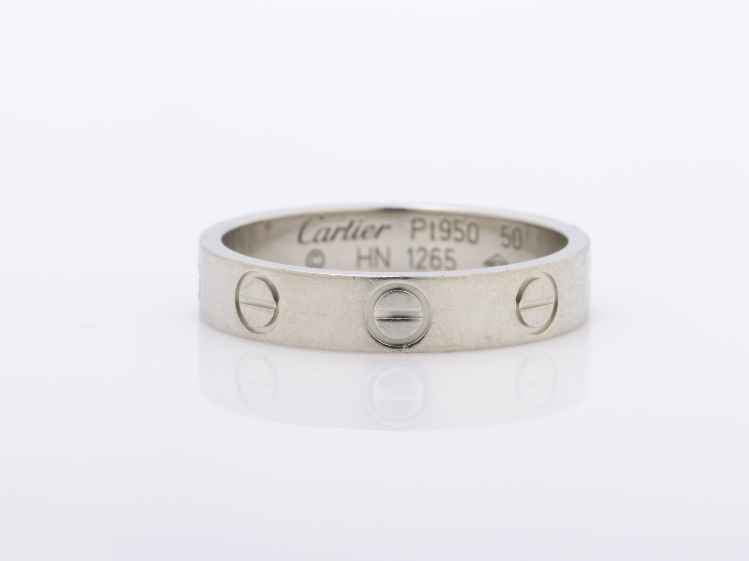 Love Series (Precious Metal) - Ring, Mini Love, Pt950, 4.1g