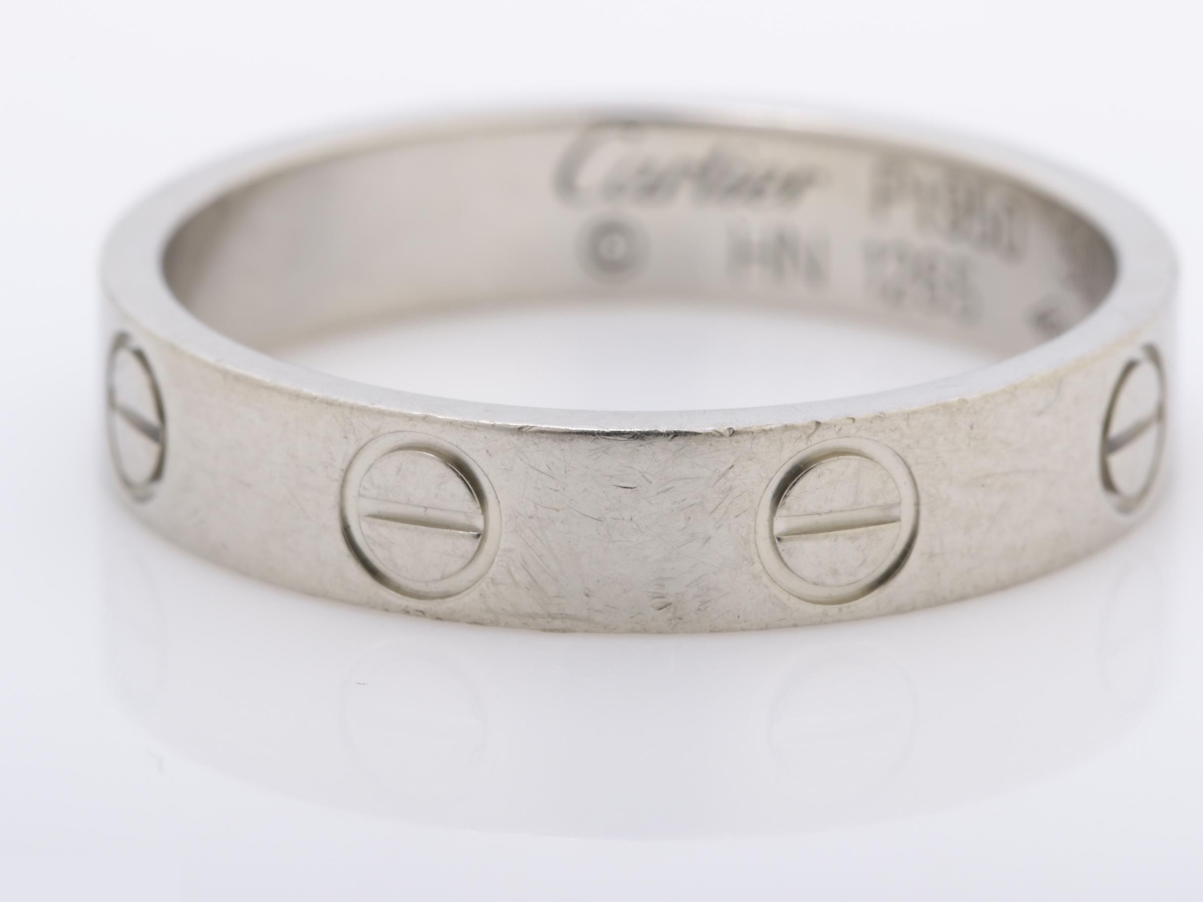 Love Series (Precious Metal) - Ring, Mini Love, Pt950, 4.1g — view 3
