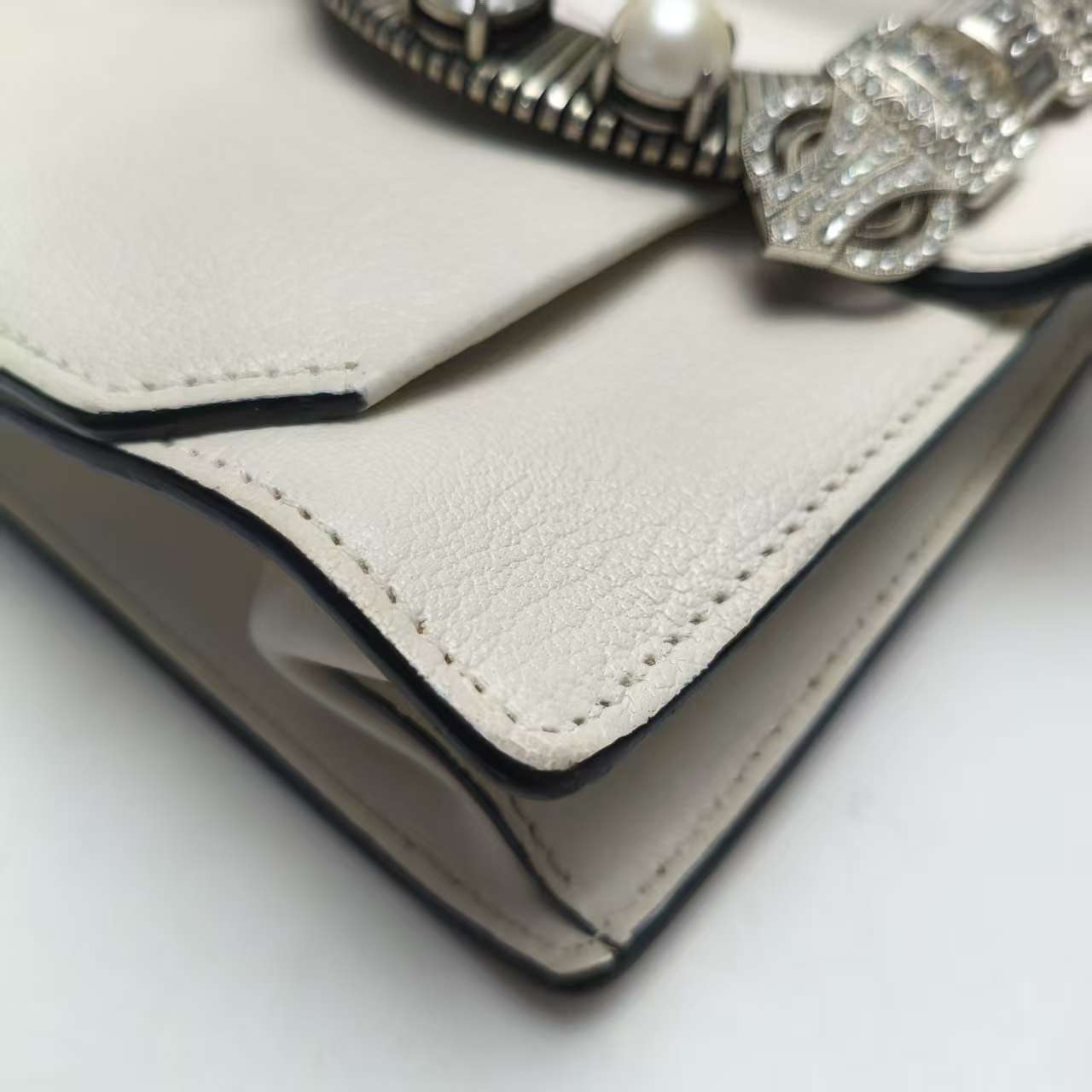 【*Shipped from: China*】Miu Miu Crystal Leather Shoulder Bag — view 3
