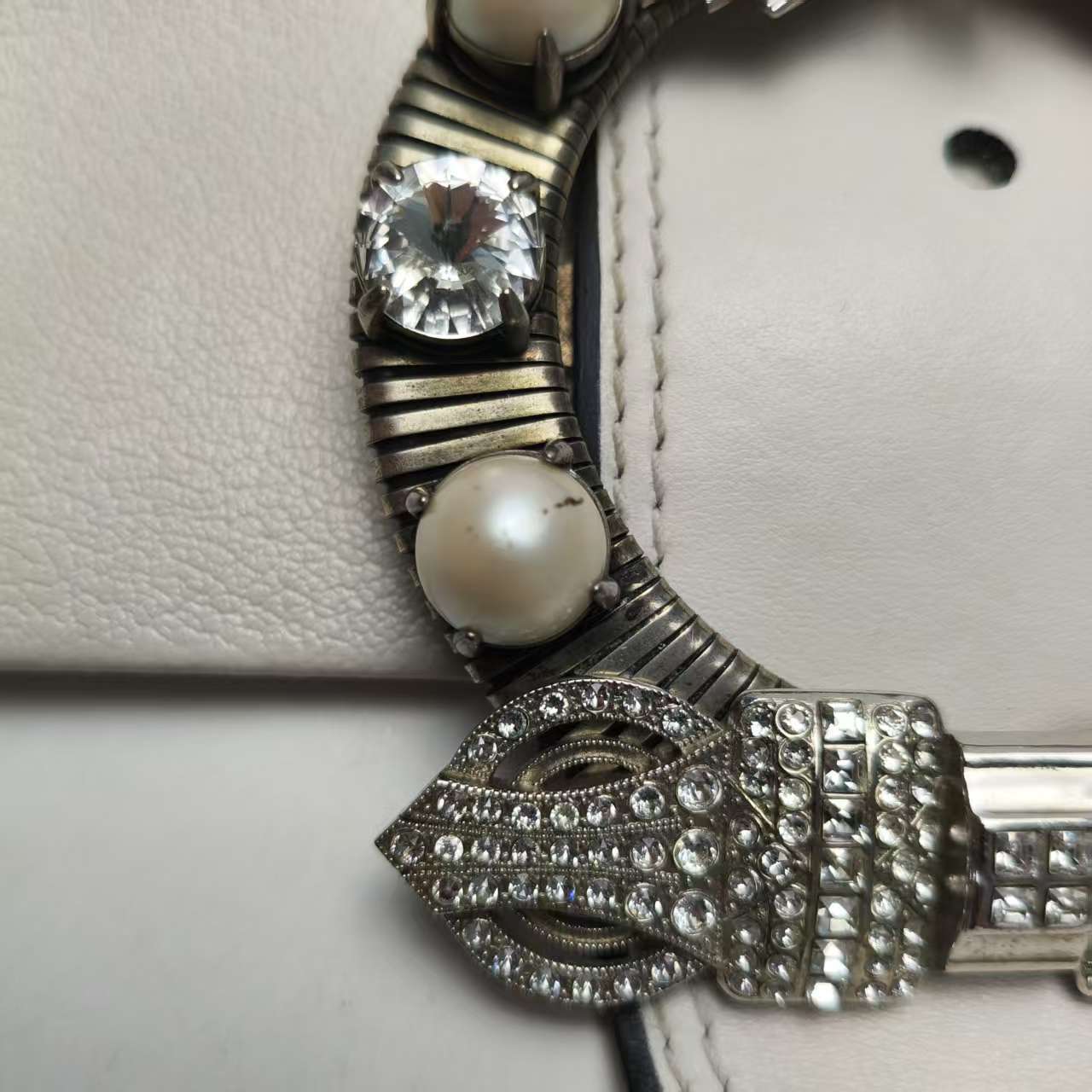 【*Shipped from: China*】Miu Miu Crystal Leather Shoulder Bag — view 10