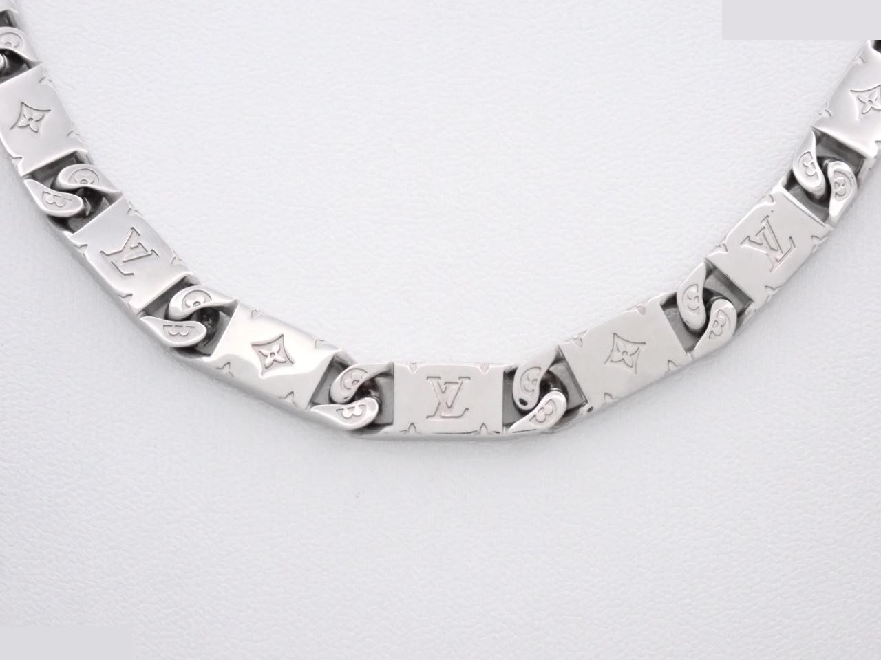 M00919 Monogram Tie-Up Necklace, Total Length Approx. 50cm