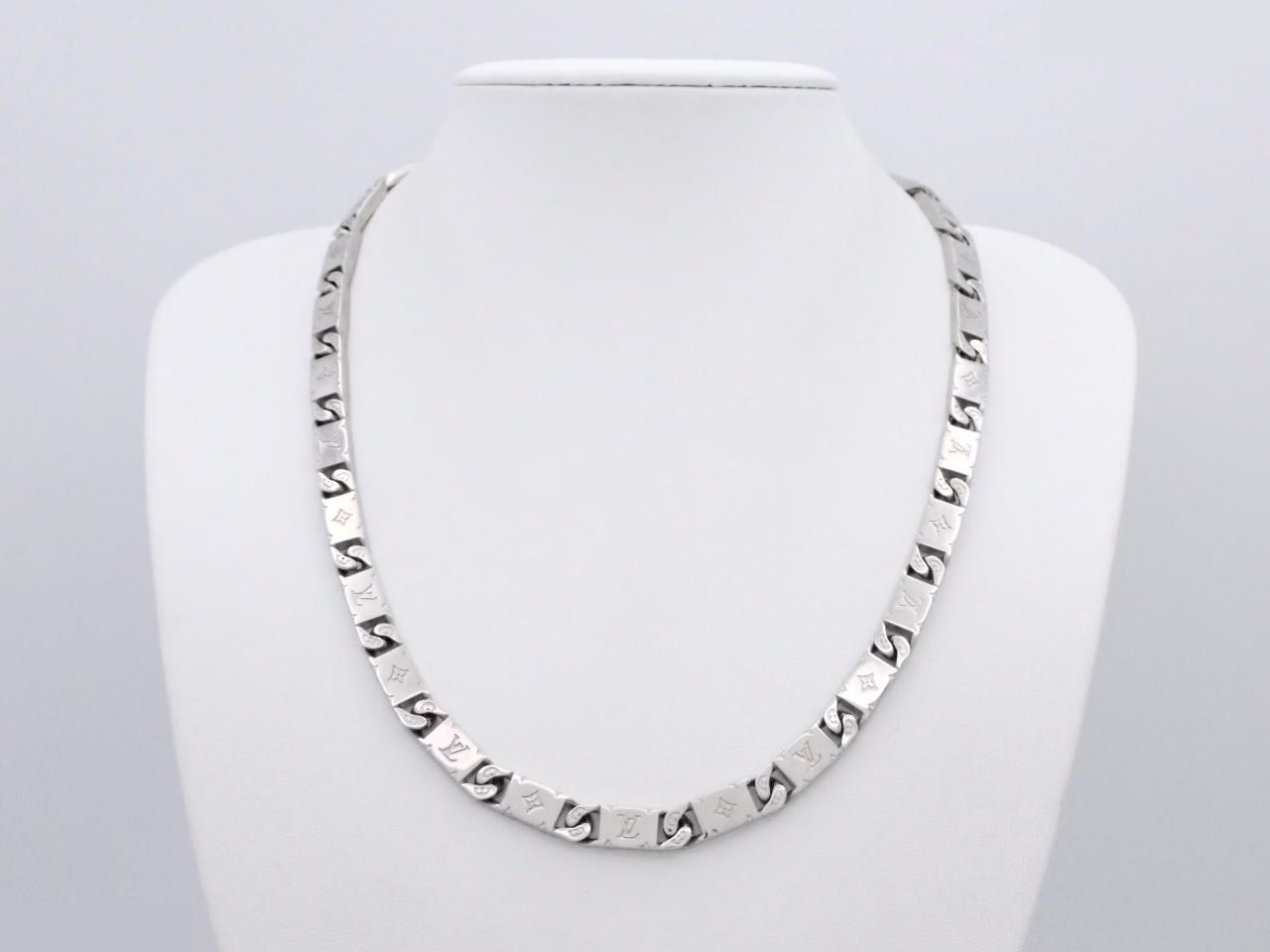 M00919 Monogram Tie-Up Necklace, Total Length Approx. 50cm — view 3